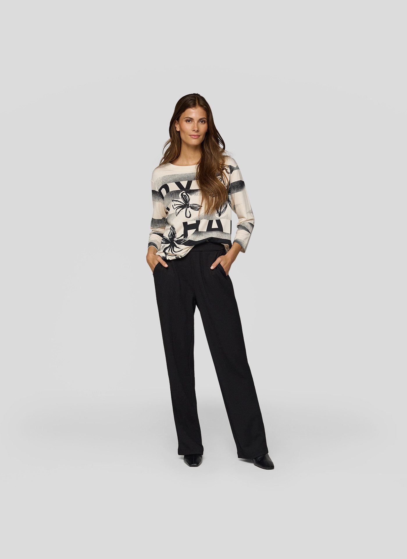 Rabe Shirt met 3/4 mouwen met print all-over