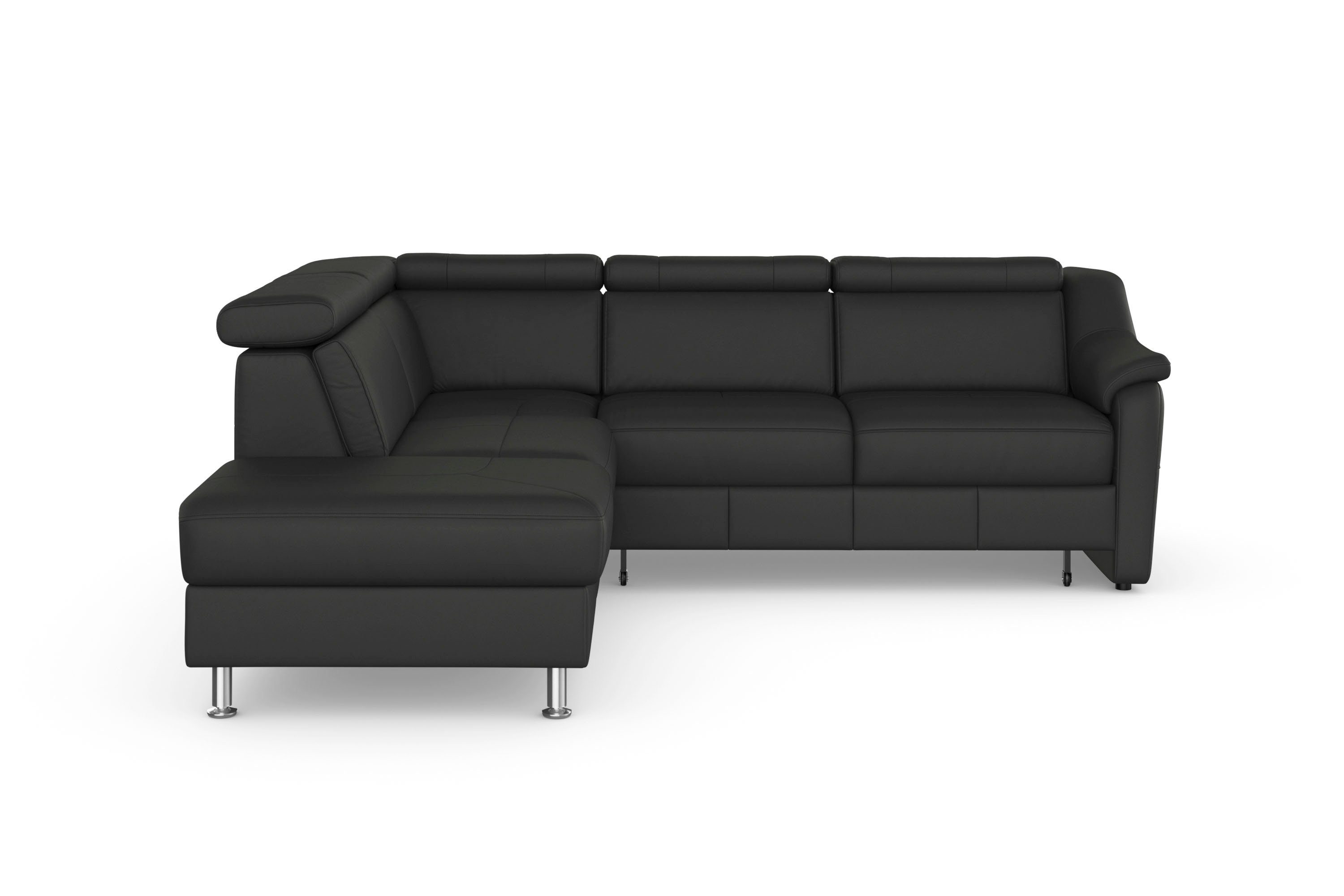 sit&more Hoekbank Freetown L-vorm met verstelbare hoofdsteun en comfortabele binnenvering