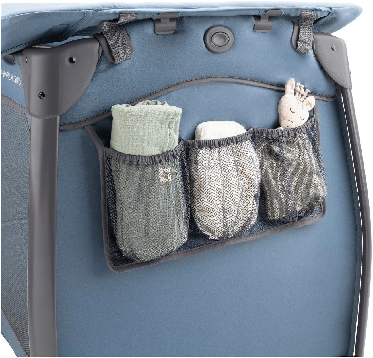 Hauck Baby-campingbed Play N Relax Center, dark blue inclusief newborn-inzet, verschoonruimte, uitgang, wielen