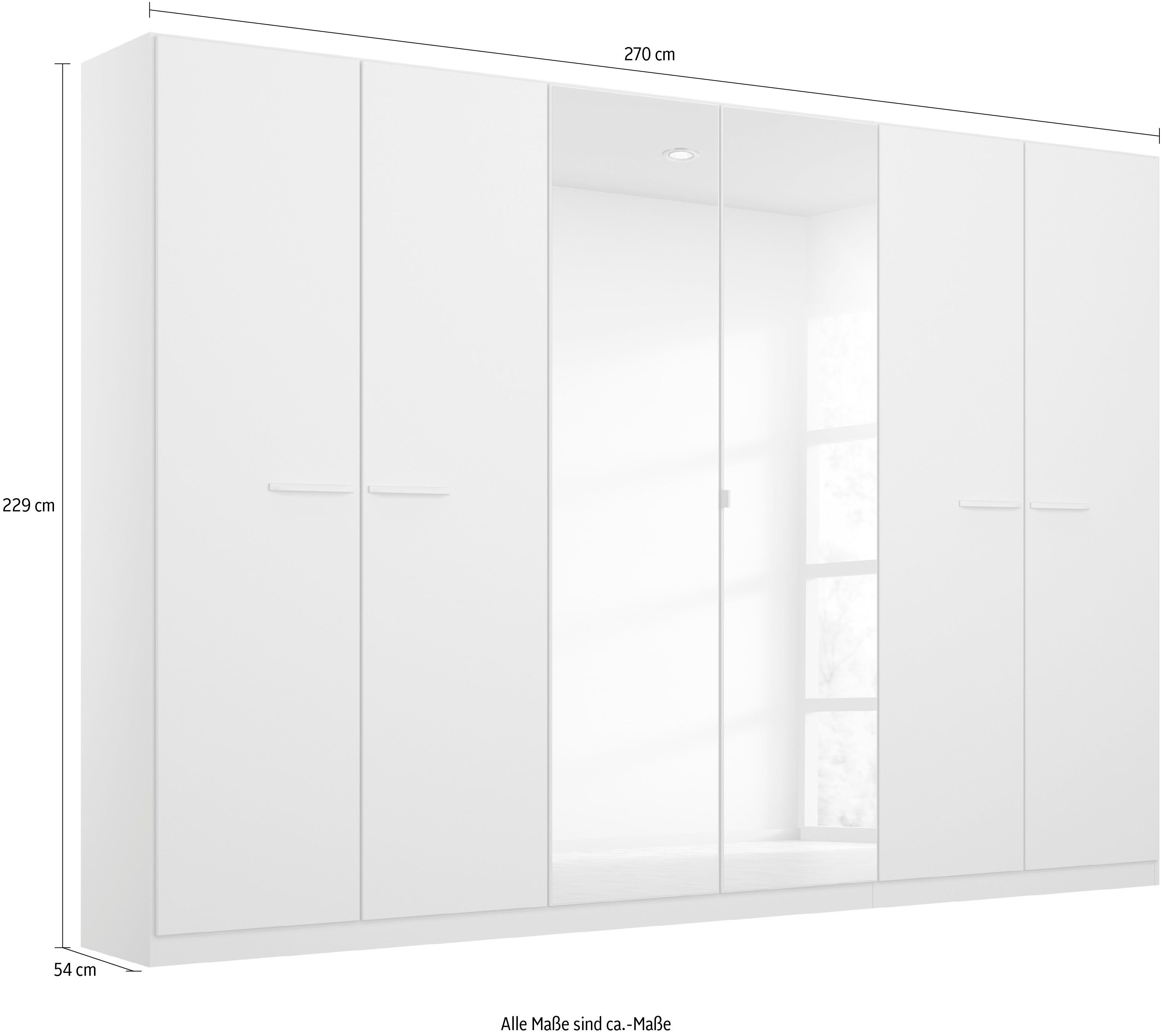 rauch Draaideurkast Kledingkast kast garderobe TOPSELLER OTELI incl. binnenindeling met 3 binnenlades extra planken optioneel met spiegel made in germany
