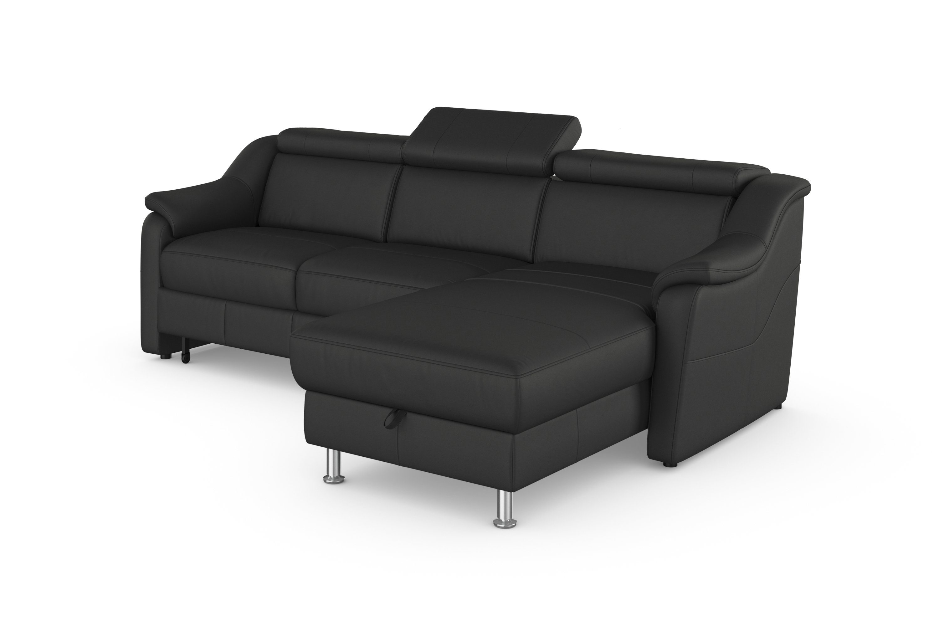 sit&more Hoekbank Freetown L-vorm met verstelbare hoofdsteun en comfortabele binnenvering