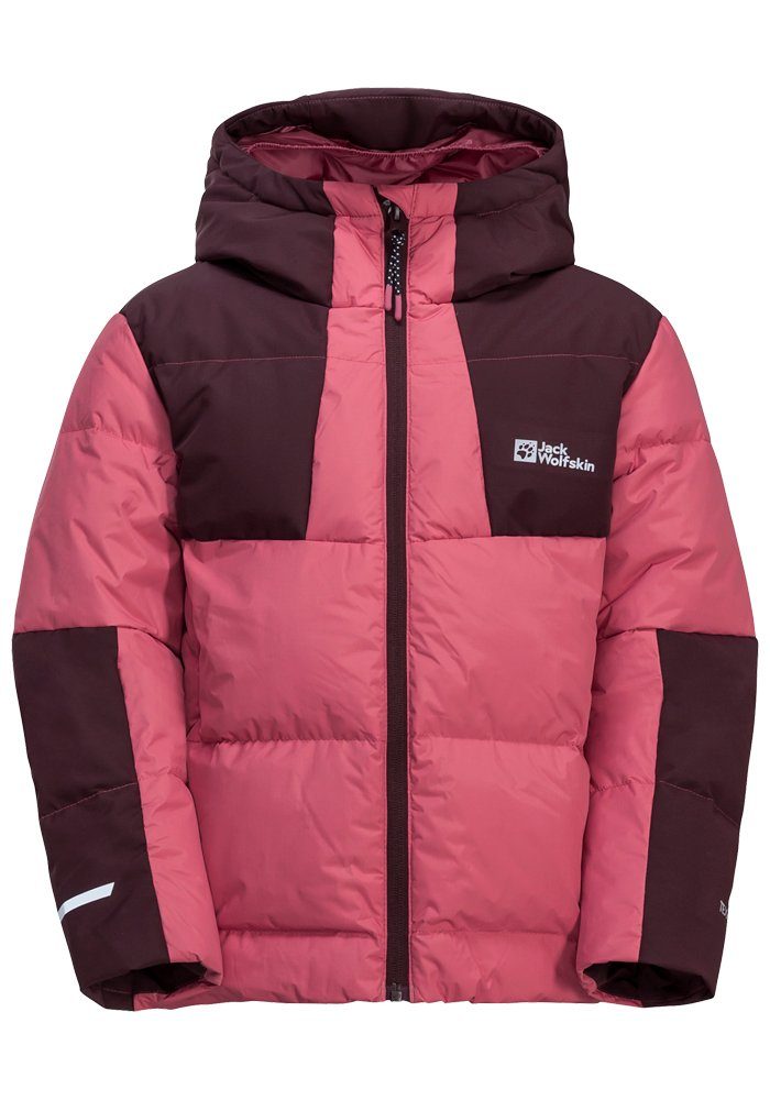 Jack Wolfskin Donsjack ACTAMIC DOWN JACKET K kinderen jassen maat 176 roze