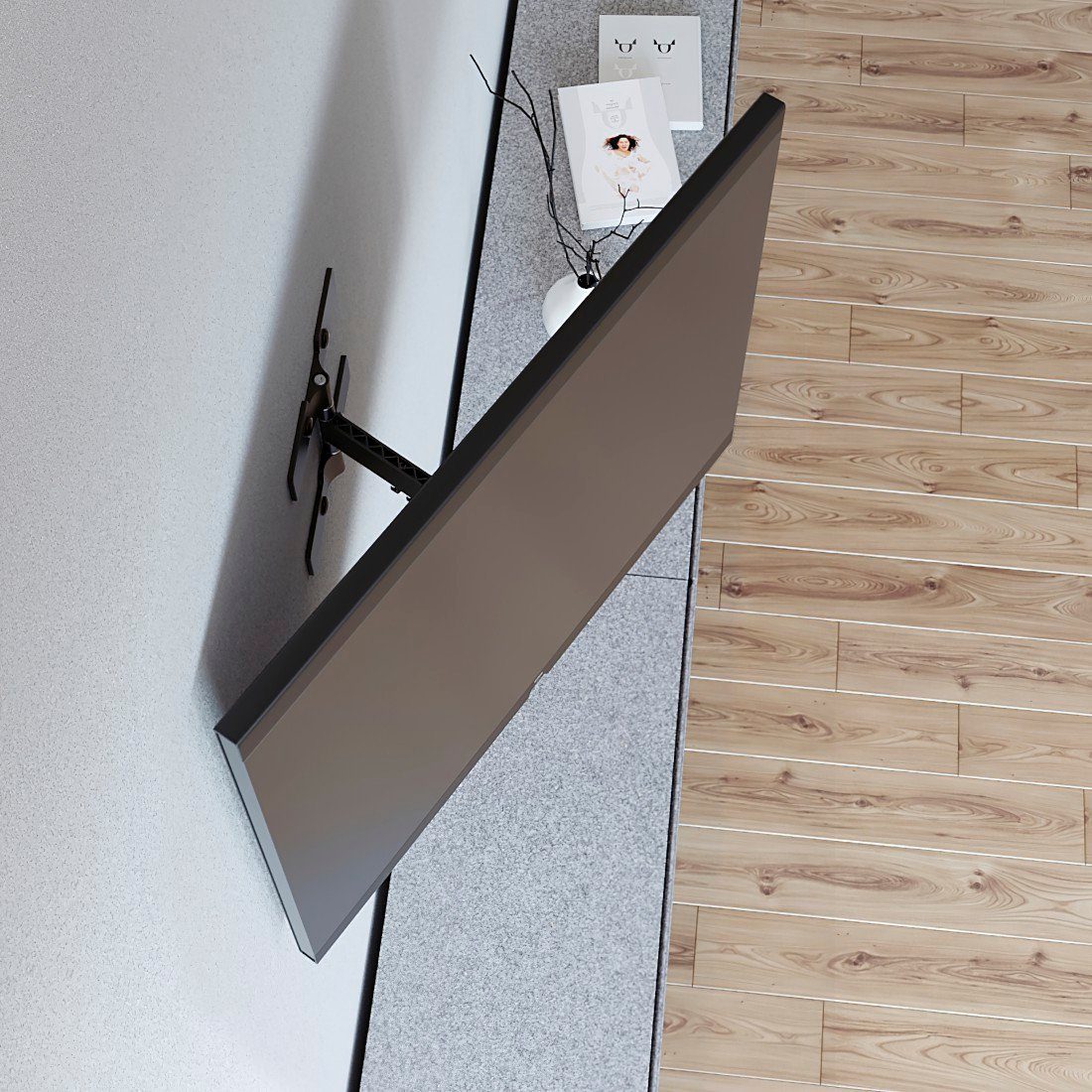 Hama Tv-wandhouder TV beugel, kantelbaar, uitschuifbaar, 48 - 122 cm (19"-48"), 32", 43"