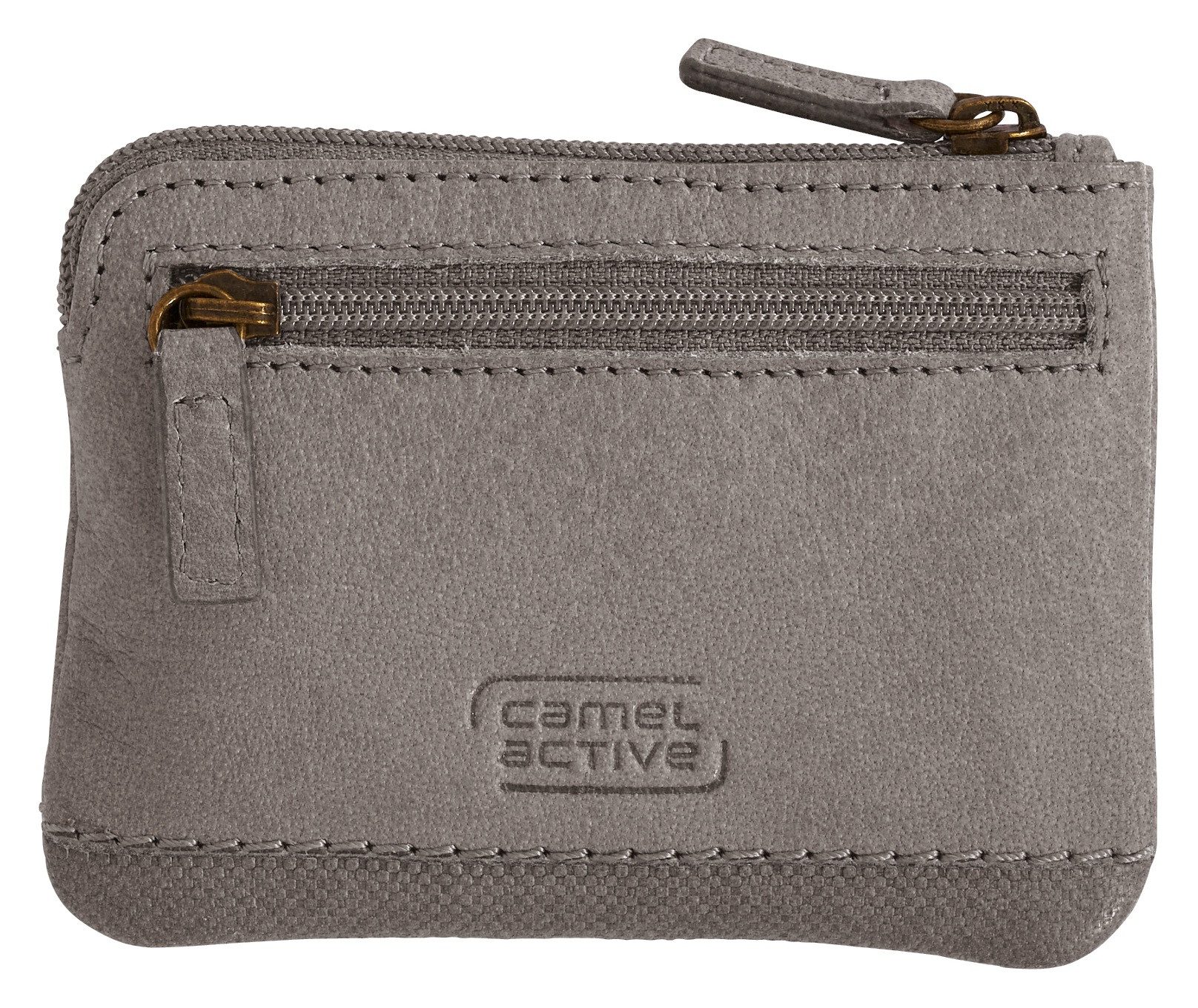 camel active Sleutelzakje NIMBUS zacht nerfleer met licht contrasterende siersteken subtiel logo