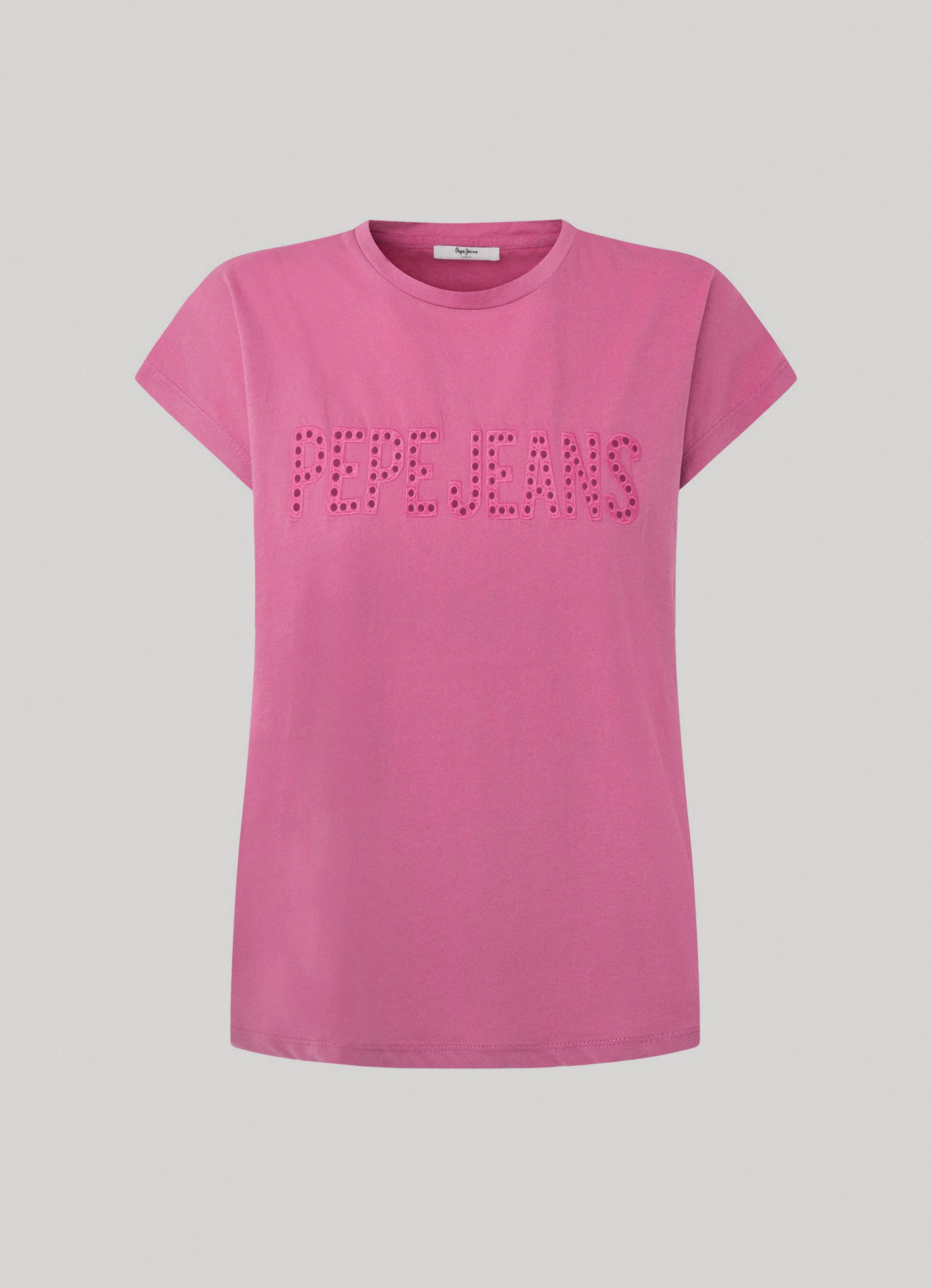 Pepe Jeans T-shirt Lilith met logoapplicatie
