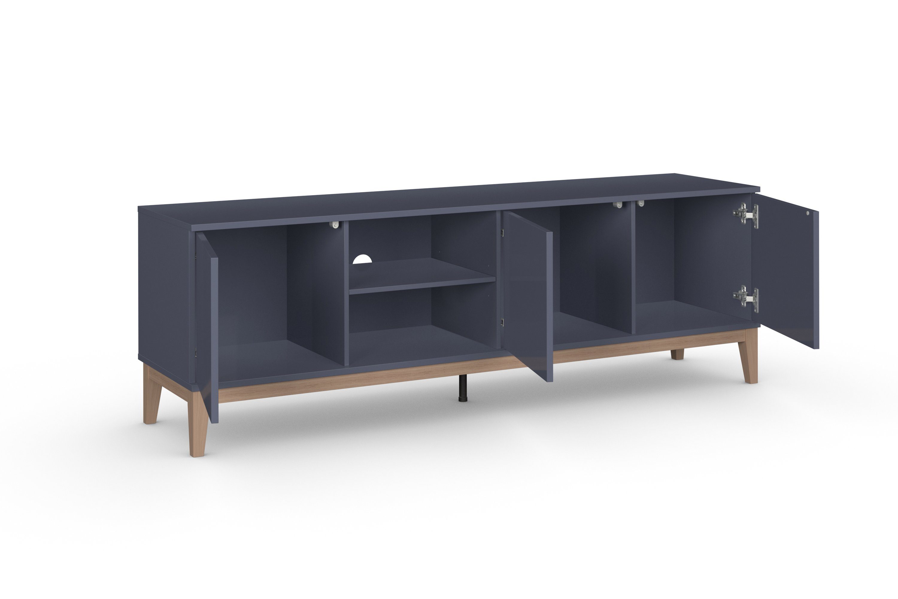 andas Tv-meubel Maryd Commode, onderstel in houtlook, breedte 160 cm (1 stuk)