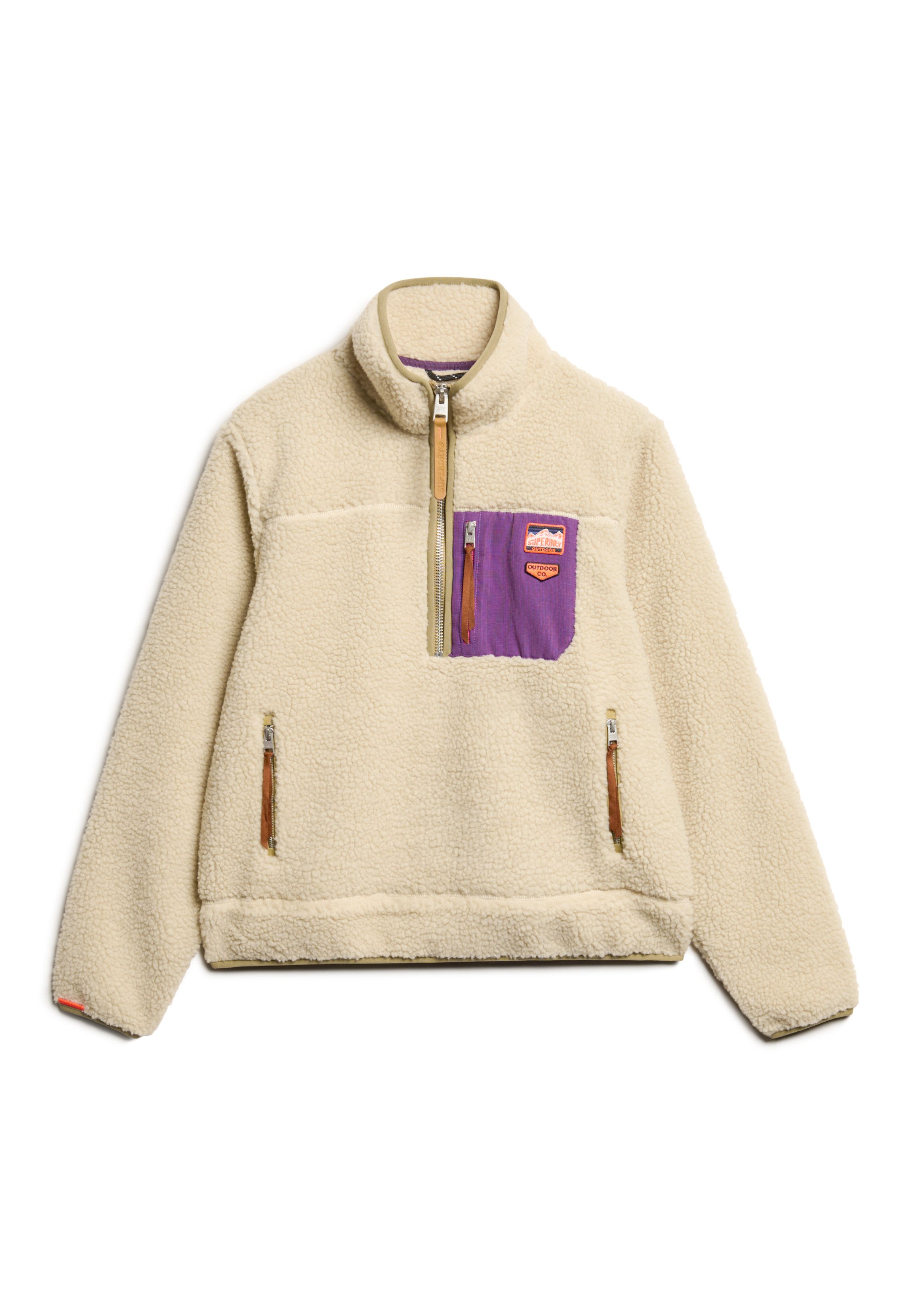 Superdry Fleecetrui VINTAGE RETRO HALF ZIP FLEECE