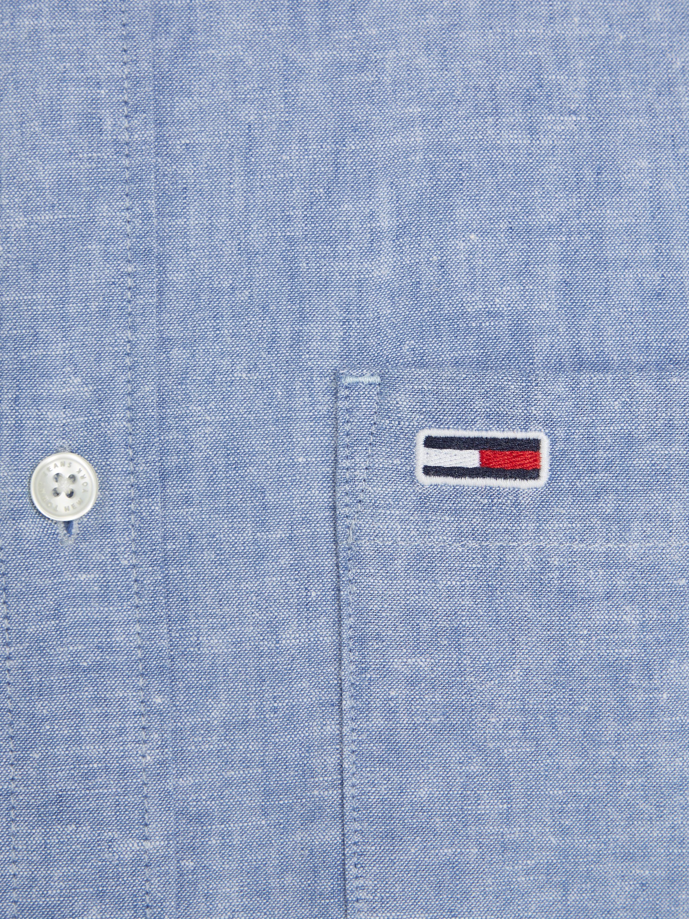 TOMMY JEANS Overhemd met lange mouwen TJM REG MAO LINEN BLEND SHIRT