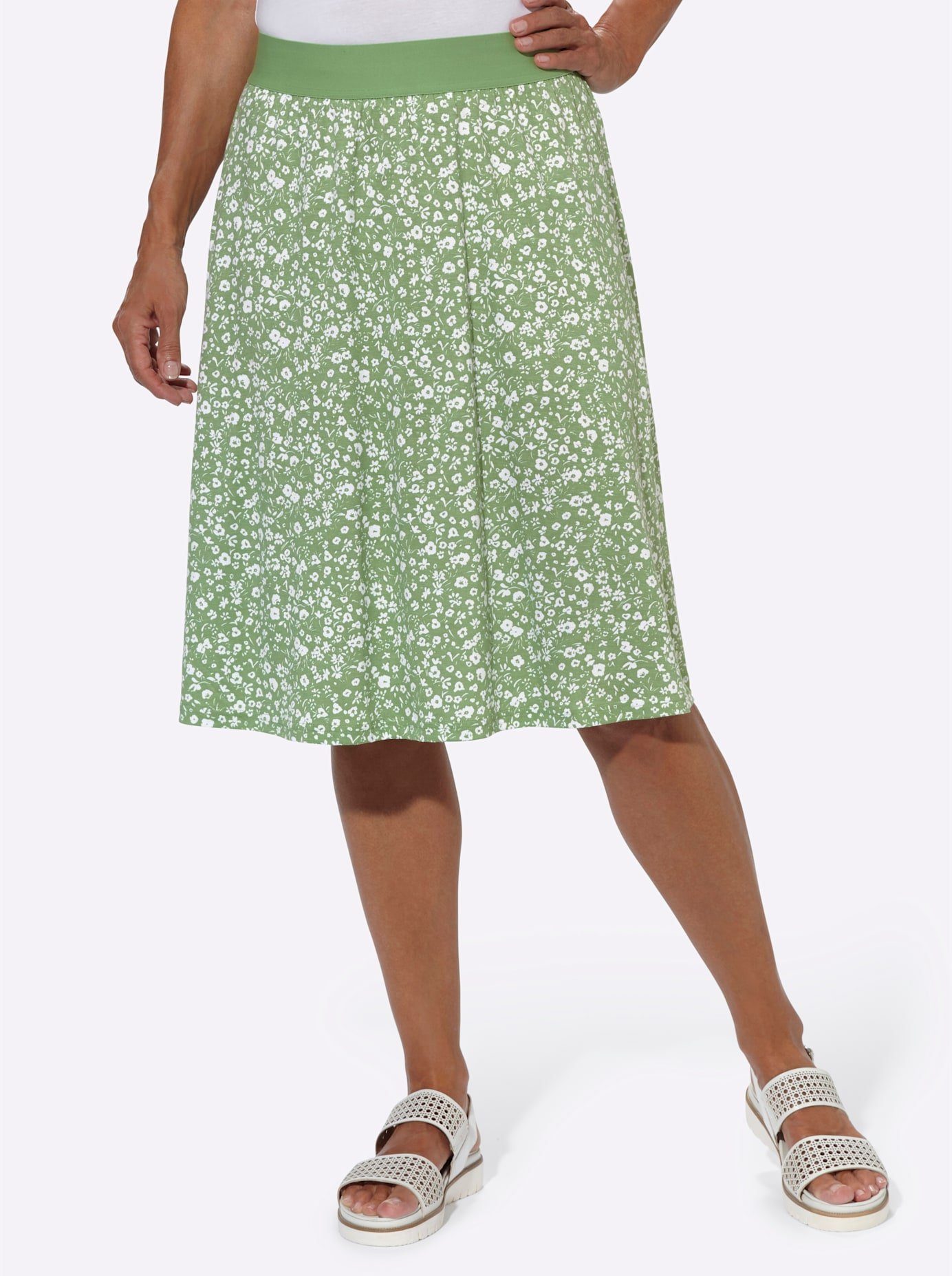 Classic Basics Jerseyrok dames jerseyrokken maat 40 groen