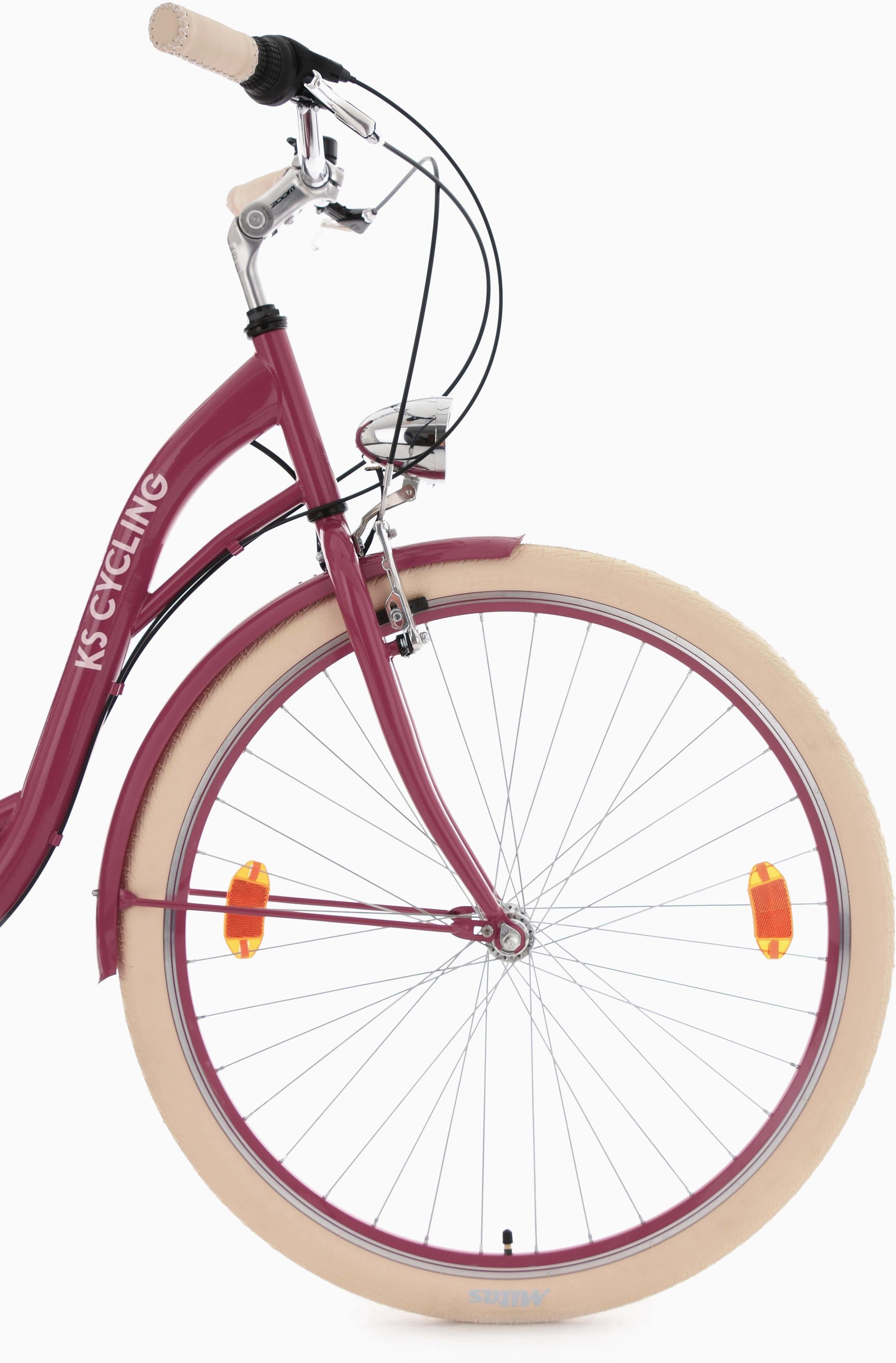 KS Cycling Citybike BALLOON voor heren, kettingversnelling
