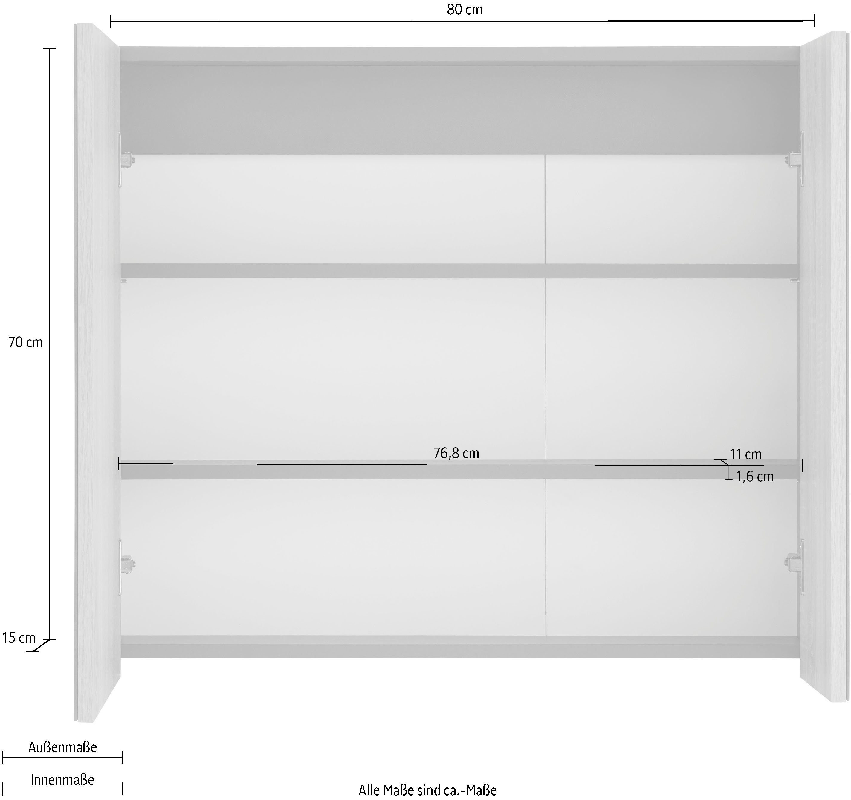 Home affaire Spiegelkast Wisla Breedte 80 cm