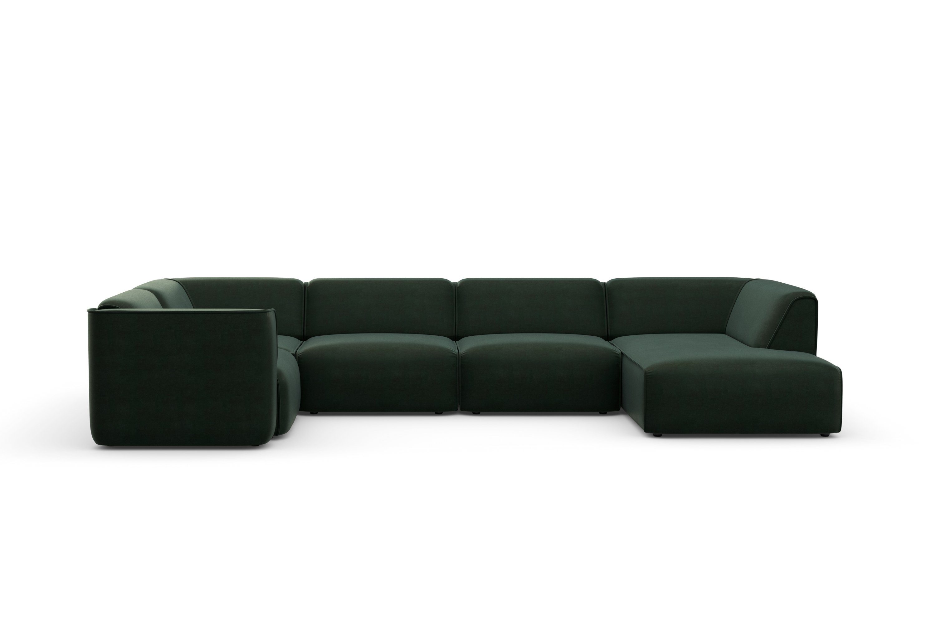 RAUM.ID Zithoek Merid U-vorm, altijd uitbreidbaar met modules, B/D/H: 367/206/70 cm
