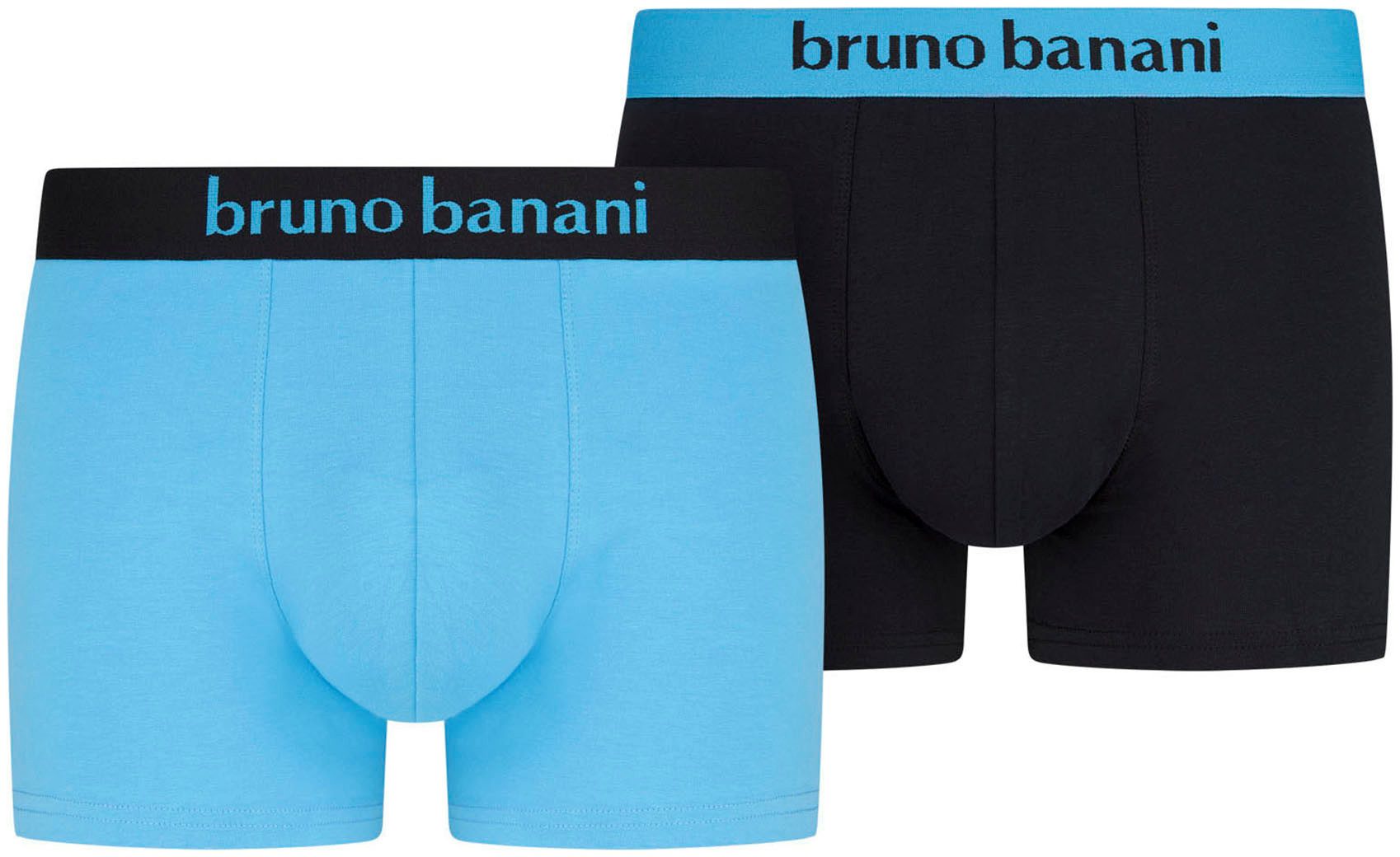 Bruno Banani Boxershort met contrasterend logo-tailleband (2 stuks, Set van 2)