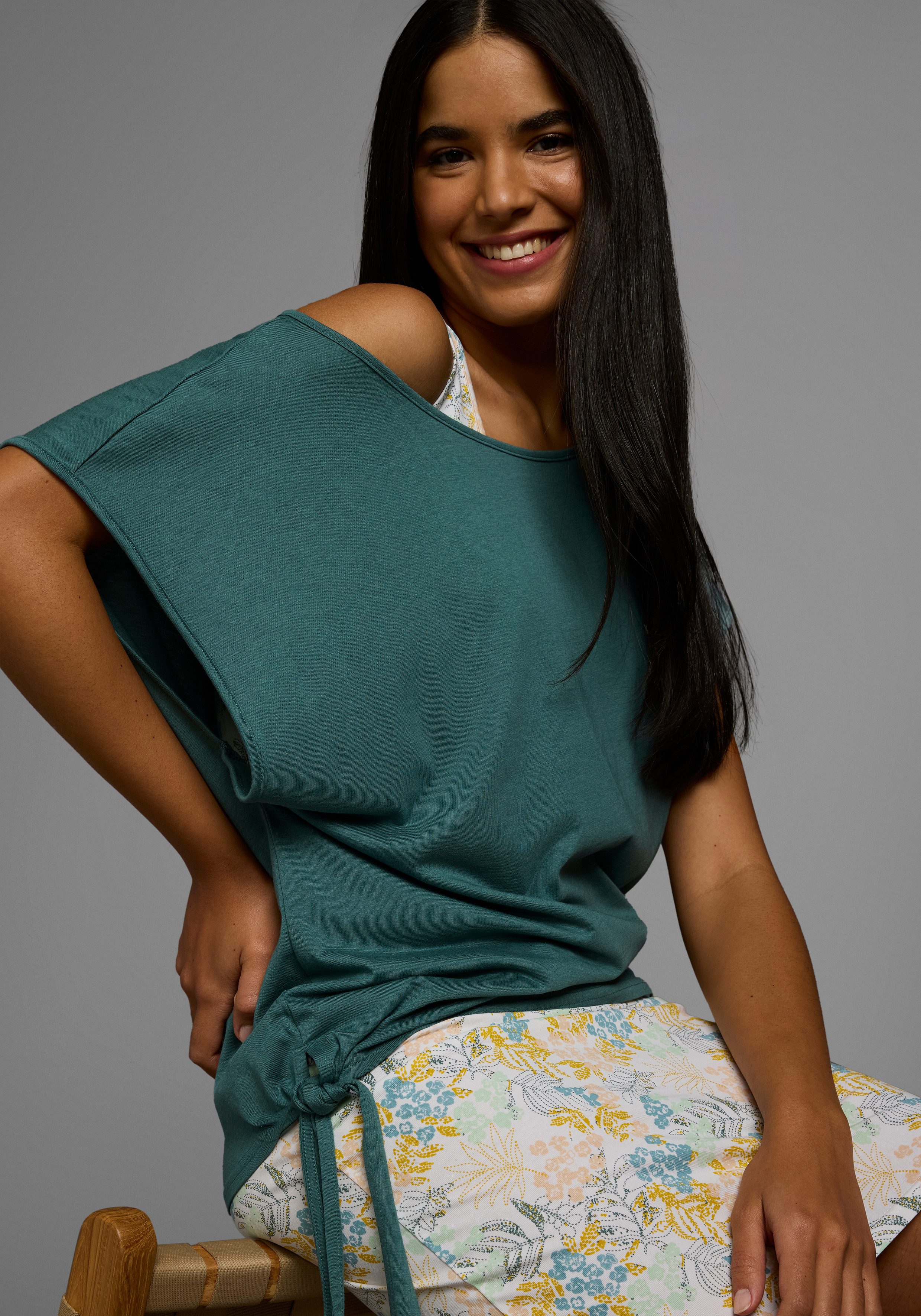 KangaROOS Zomerjurk Set shirt jurk met bloemen (set, 2-delig, Met T-shirt)