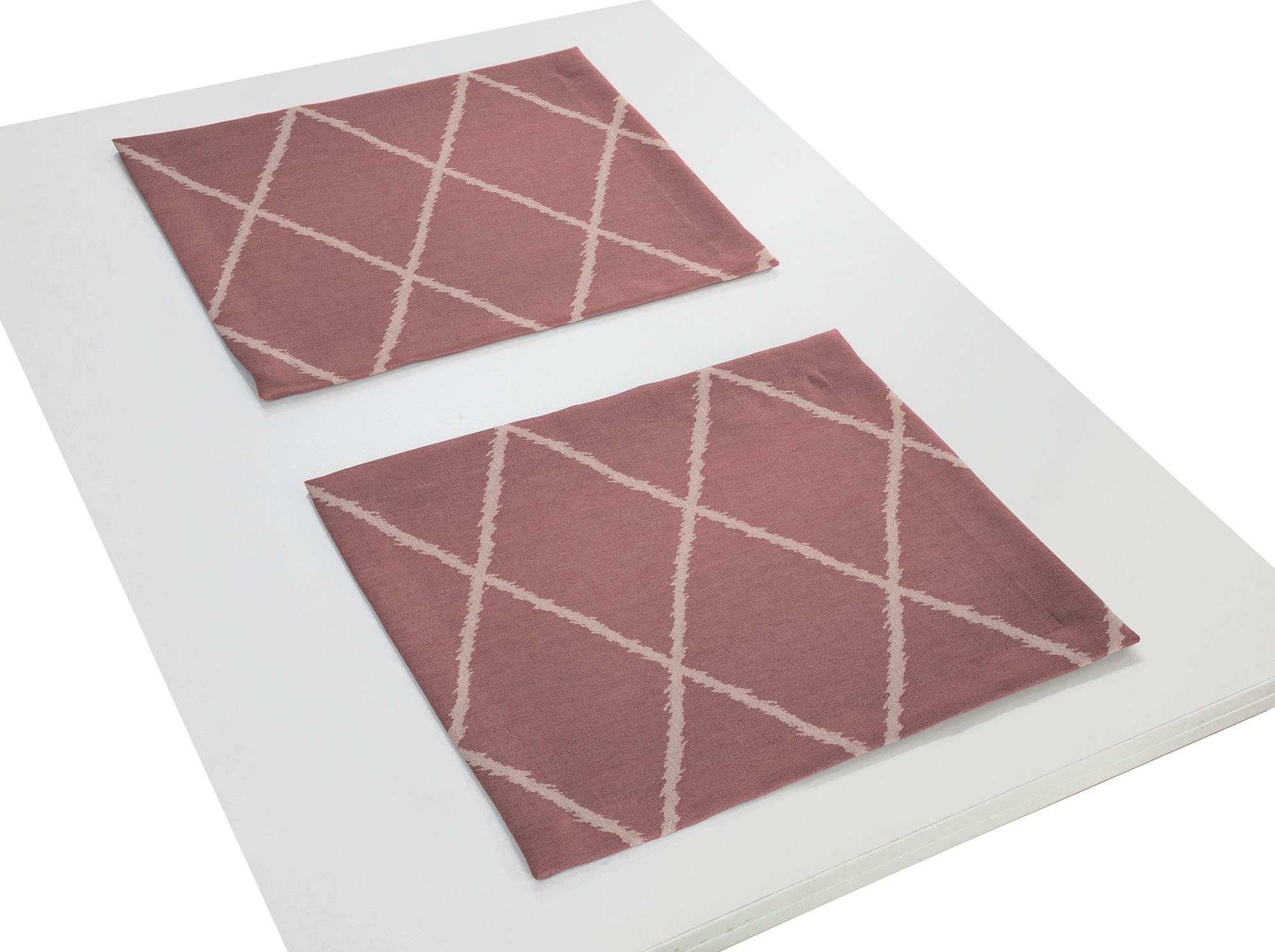 Adam Set placemats Casket Valdelana Light GOTS organic, gecertificeerd door CERES 0242, Made in Germany (2 stuks)