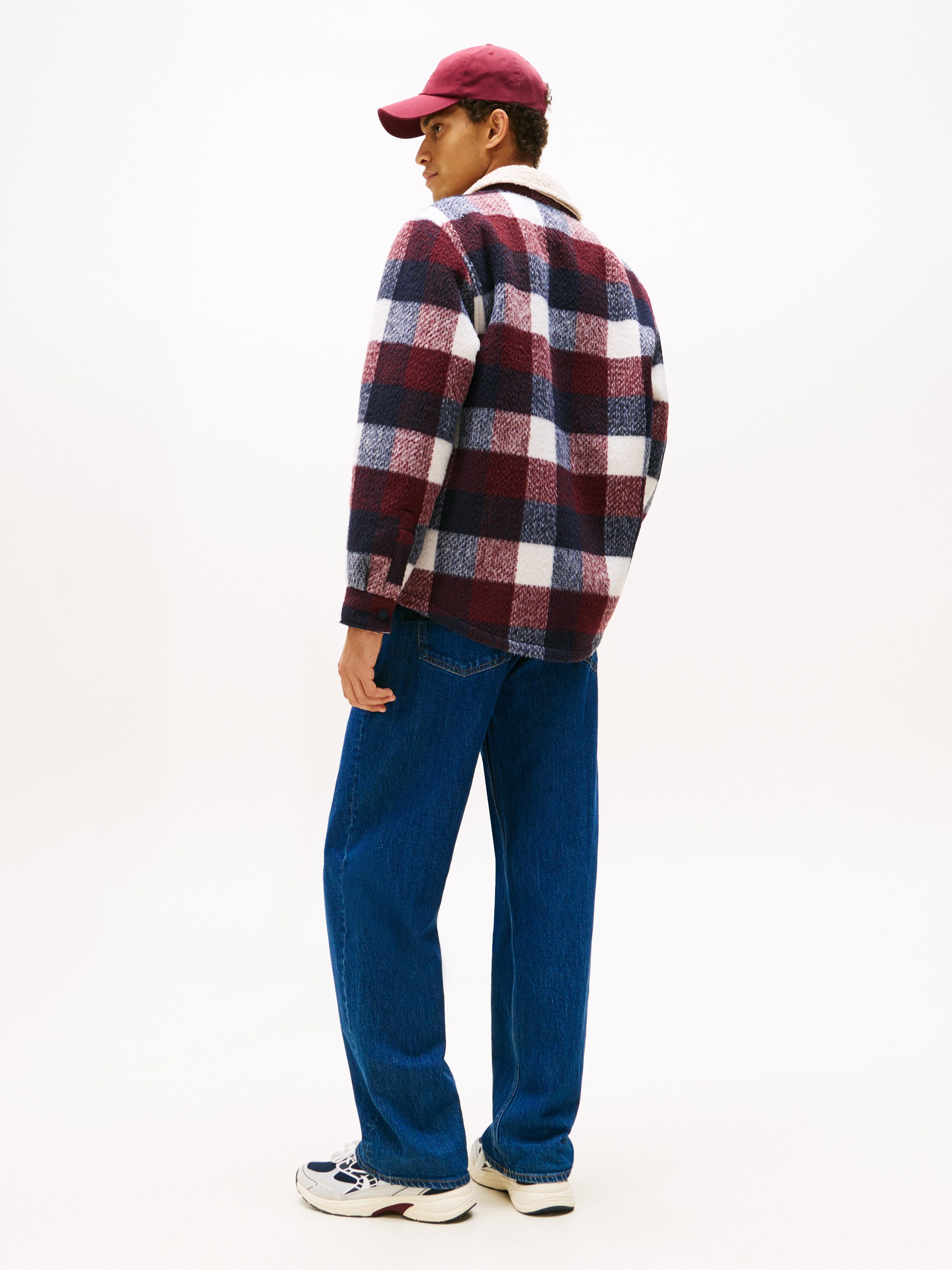 TOMMY JEANS Geruit overhemd CHECK TEDDY OVERSHIRT