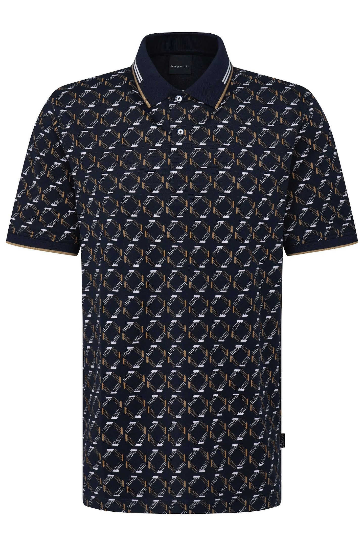 Bugatti Poloshirt met stretchfunctie