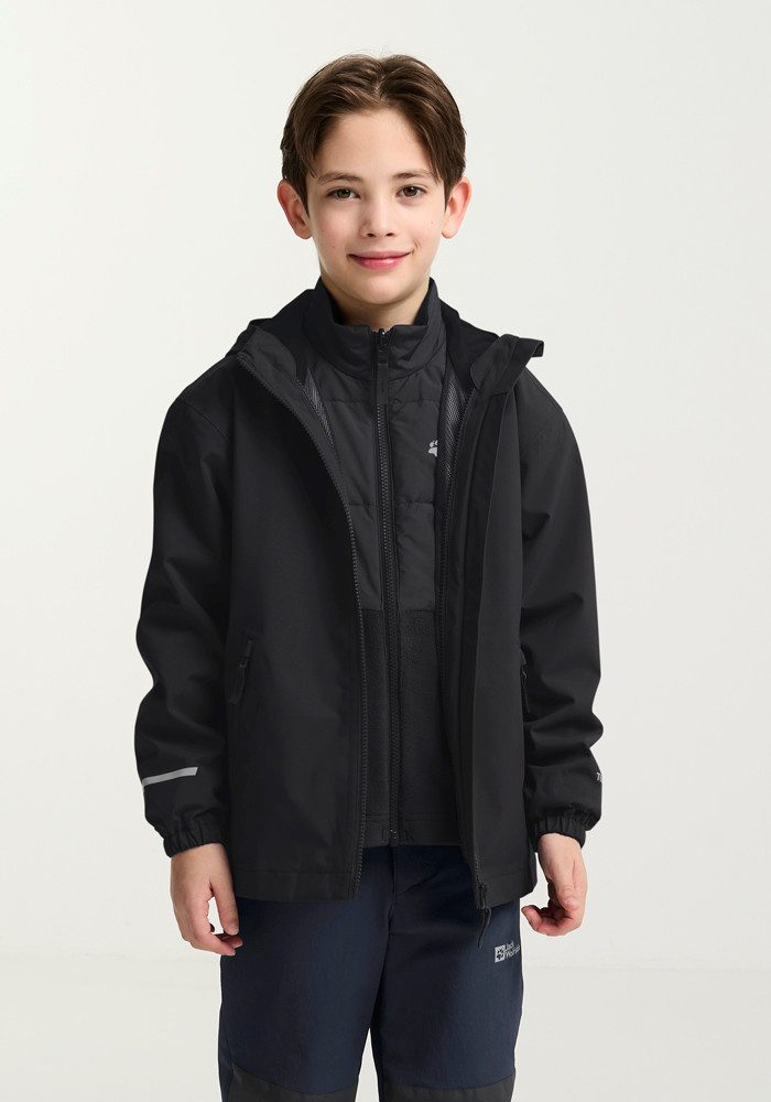 Jack Wolfskin Functioneel 3-in-1-jack HYBRID 3IN1 JACKET K