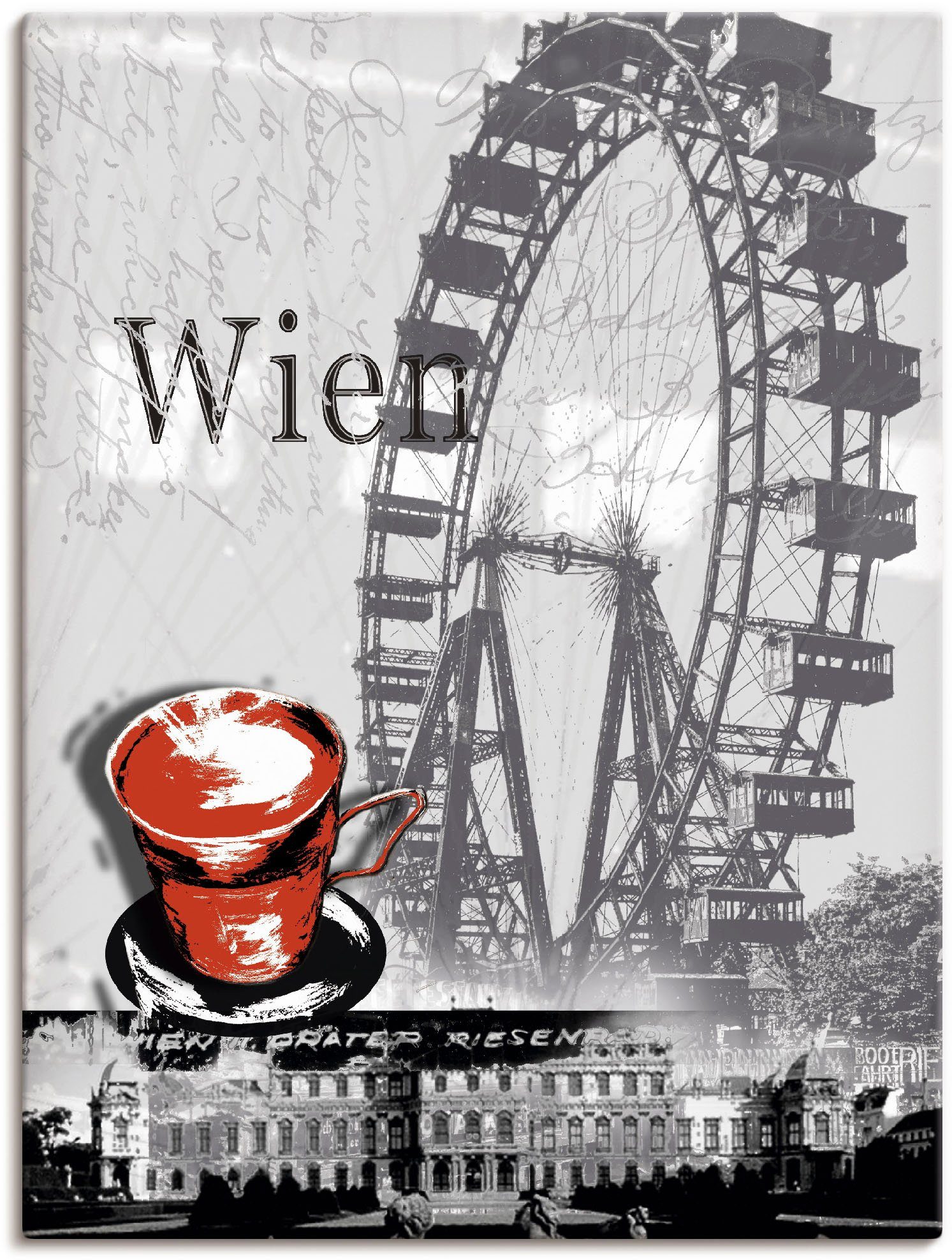 Artland artprint Wien Melange Kaffee