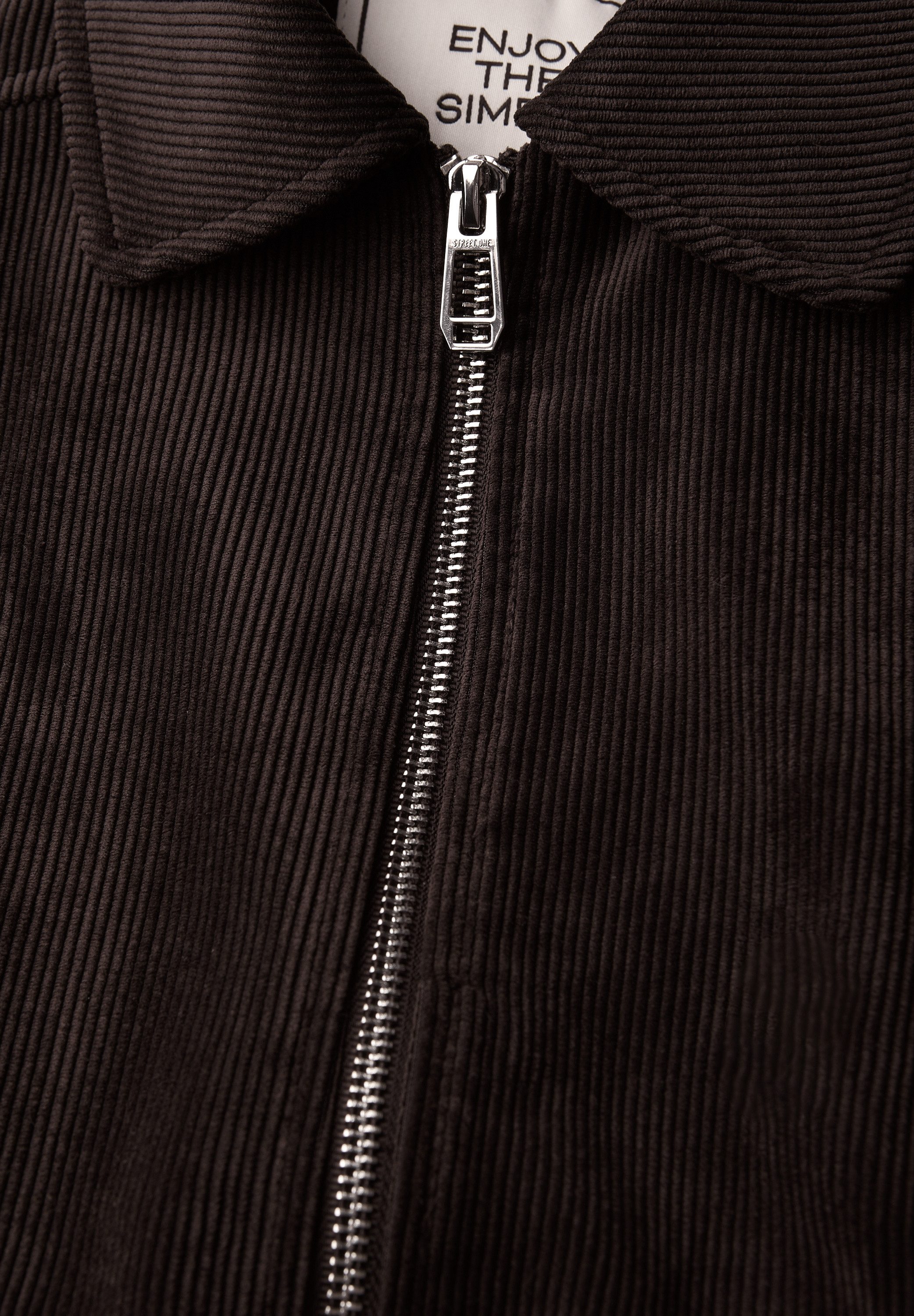 STREET ONE Cordjasje Short Corduroy in college-stijl