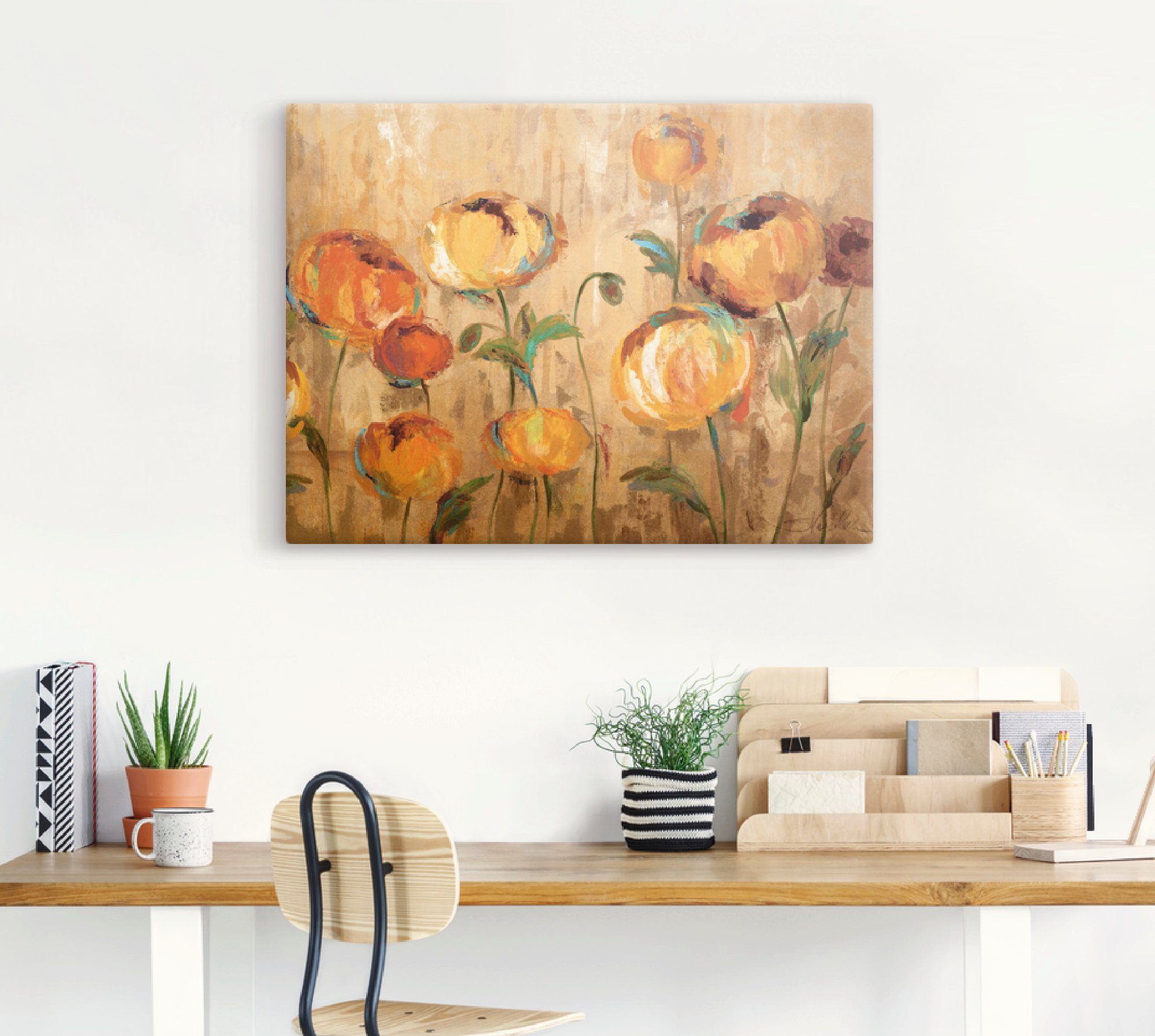 Artland Artprint Blije ranonkel als artprint op linnen, poster in verschillende formaten maten