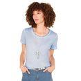 linea tesini by heine shirt met ronde hals t-shirt (1-delig) blauw