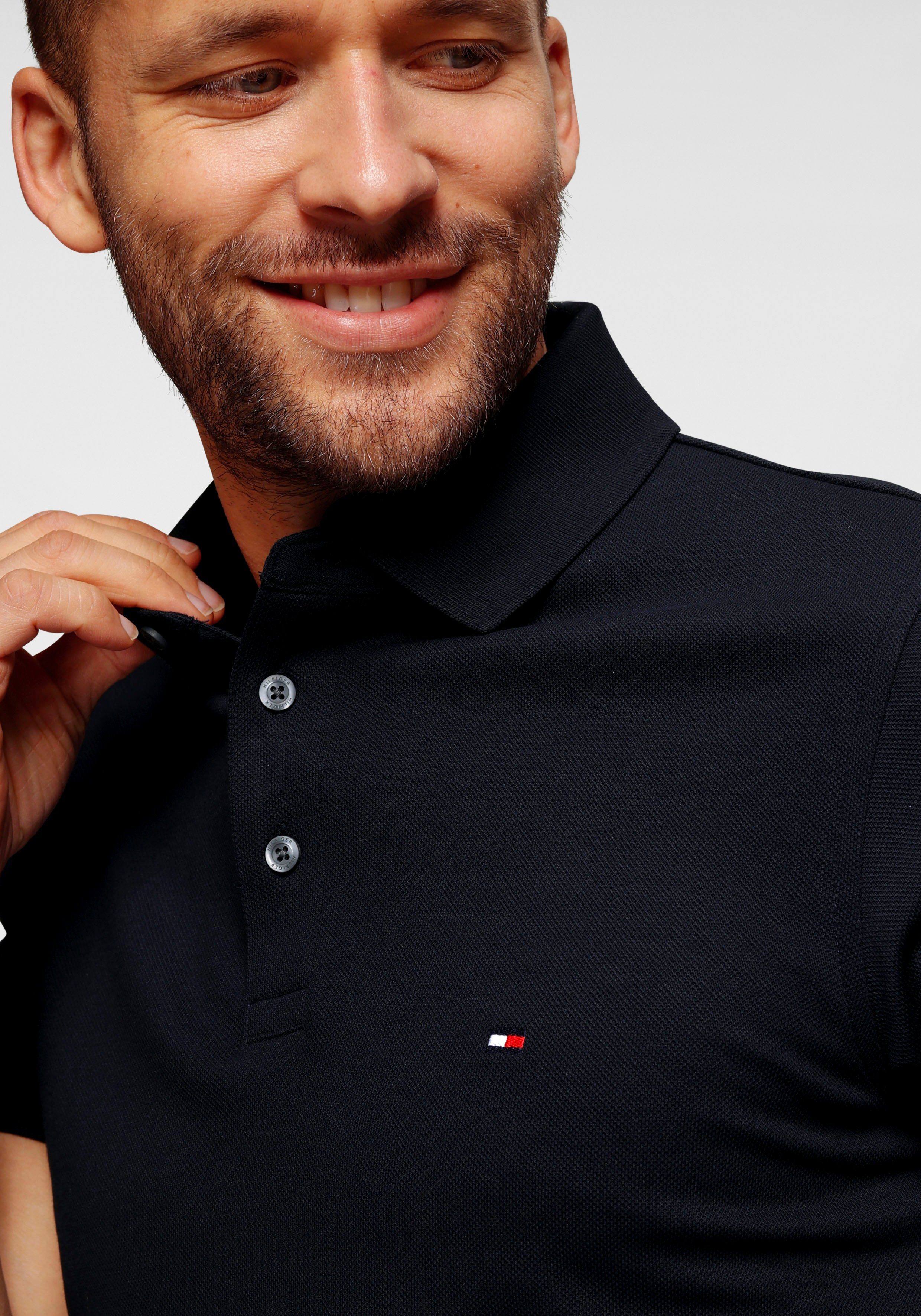 Tommy Hilfiger Poloshirt 1985 SLIM POLO hoogwaardige katoen-piqué kwaliteit