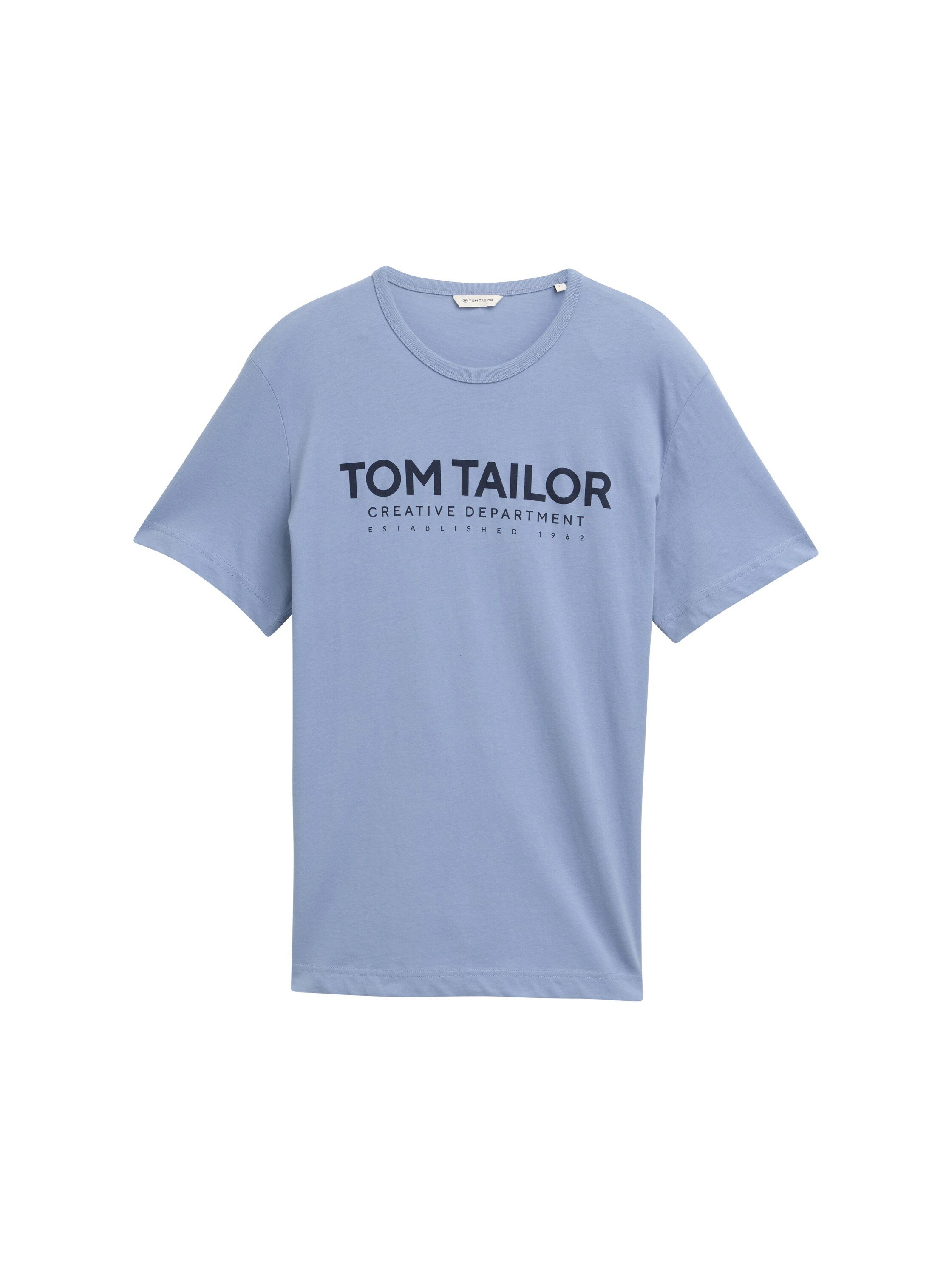 Tom Tailor Shirt met ronde hals met logoprint
