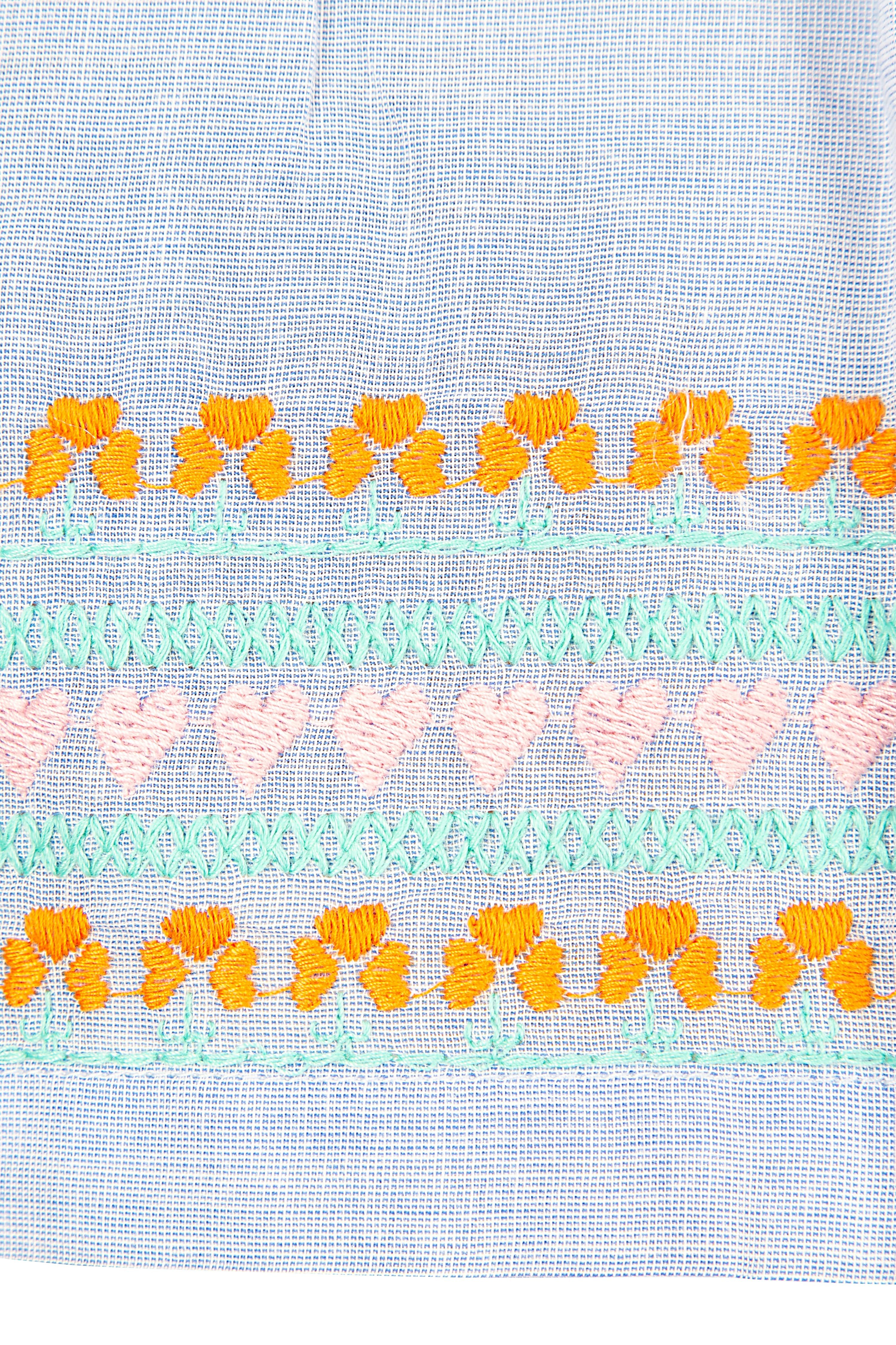 happy girls Zomerjurk met prachtig frontmotief en hoogwaardige borduursel aan de zoom