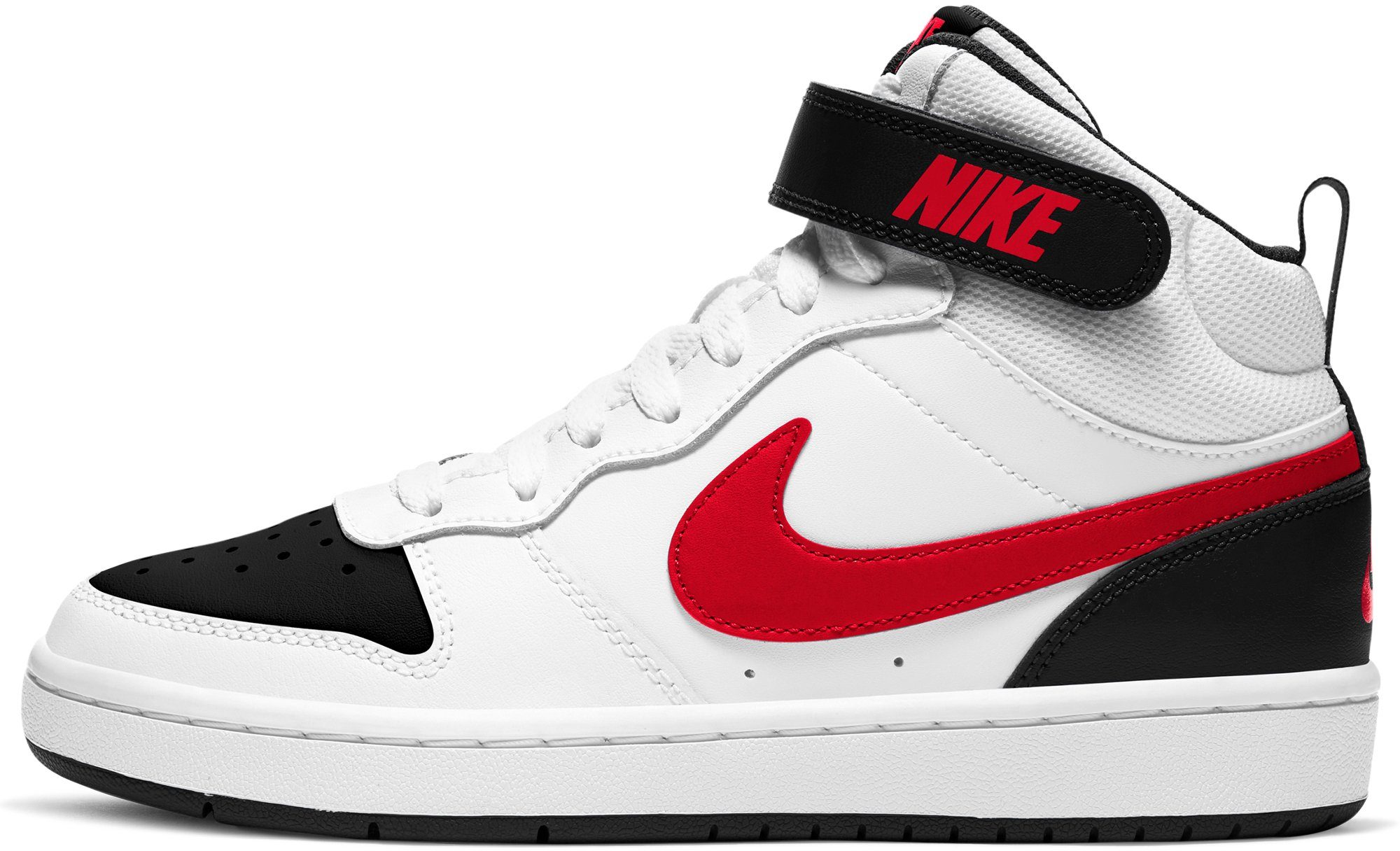 nike sportswear sneakers court borough mid 2 (gs) design in de voetsporen van de air force 1 wit