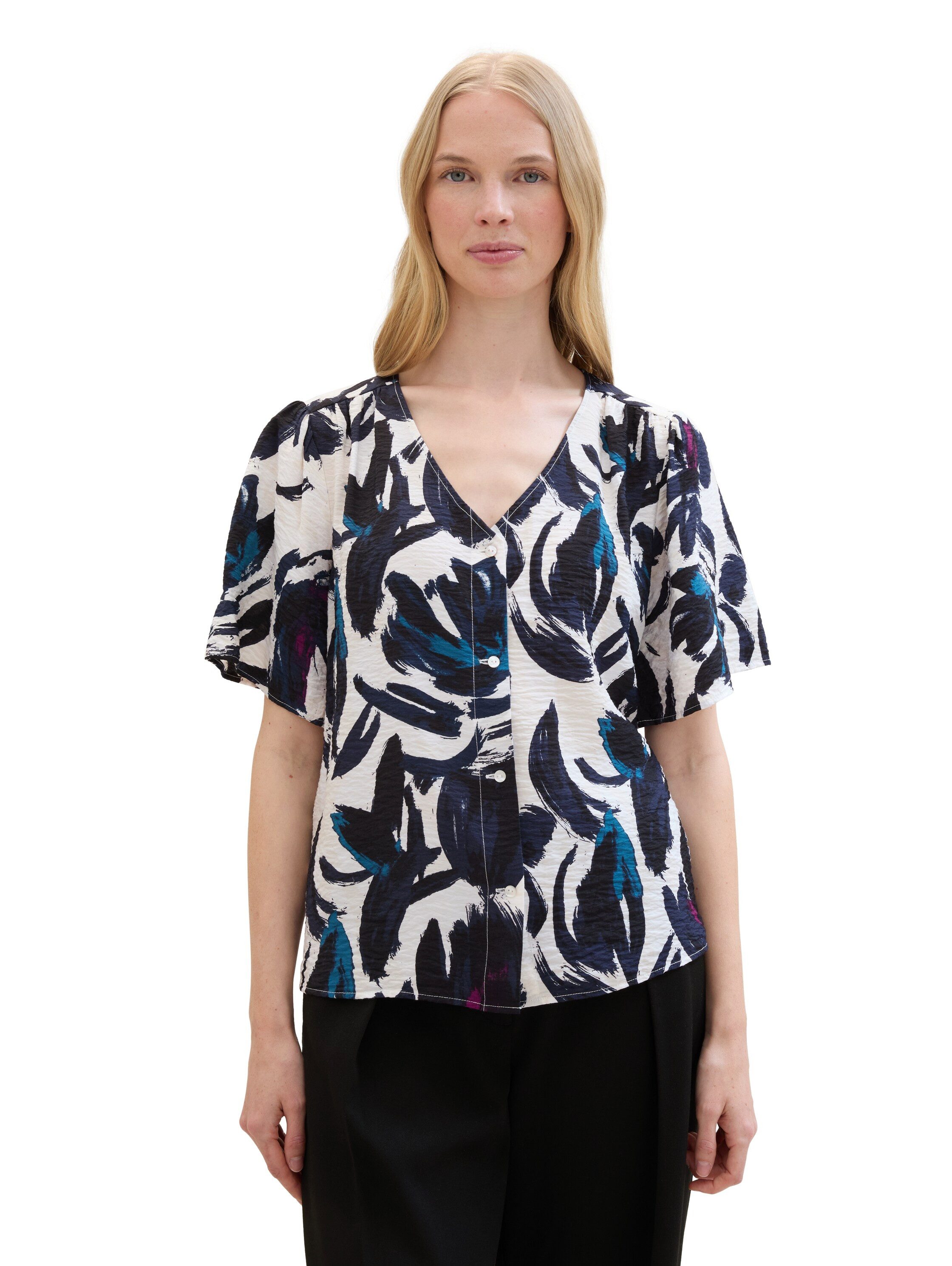 Tom Tailor Blouse met korte mouwen met print all-over