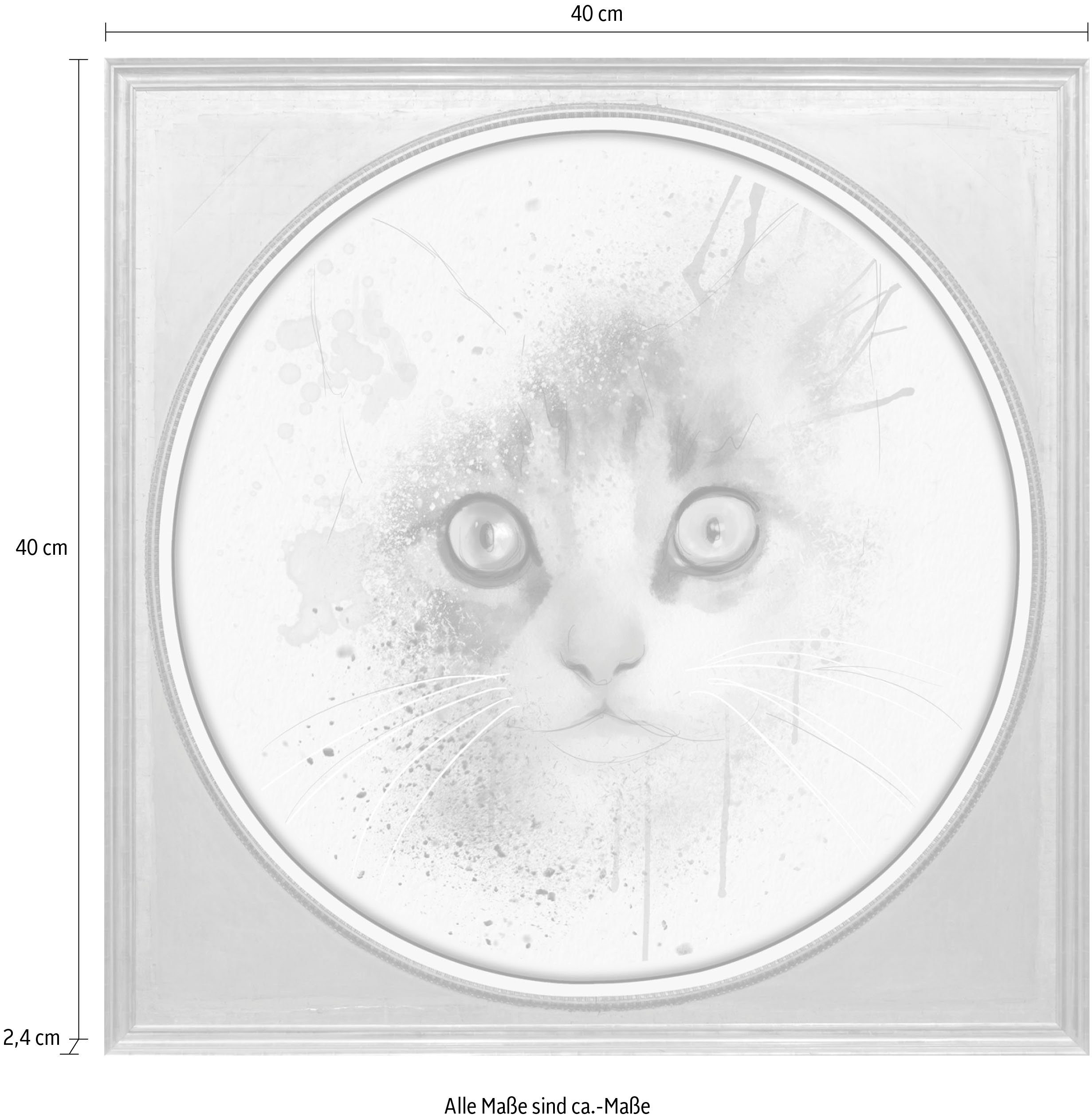 queence Artprint op acrylglas Kat Fine Art-print in galeriekwaliteit
