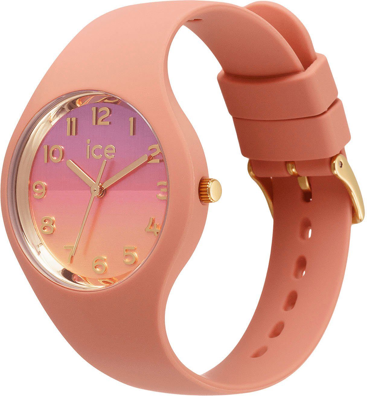 ice-watch Kwartshorloge ICE horizon - Clay - Small - 3H, 021355 Horloge, dameshorloge, analoog, siliconen band