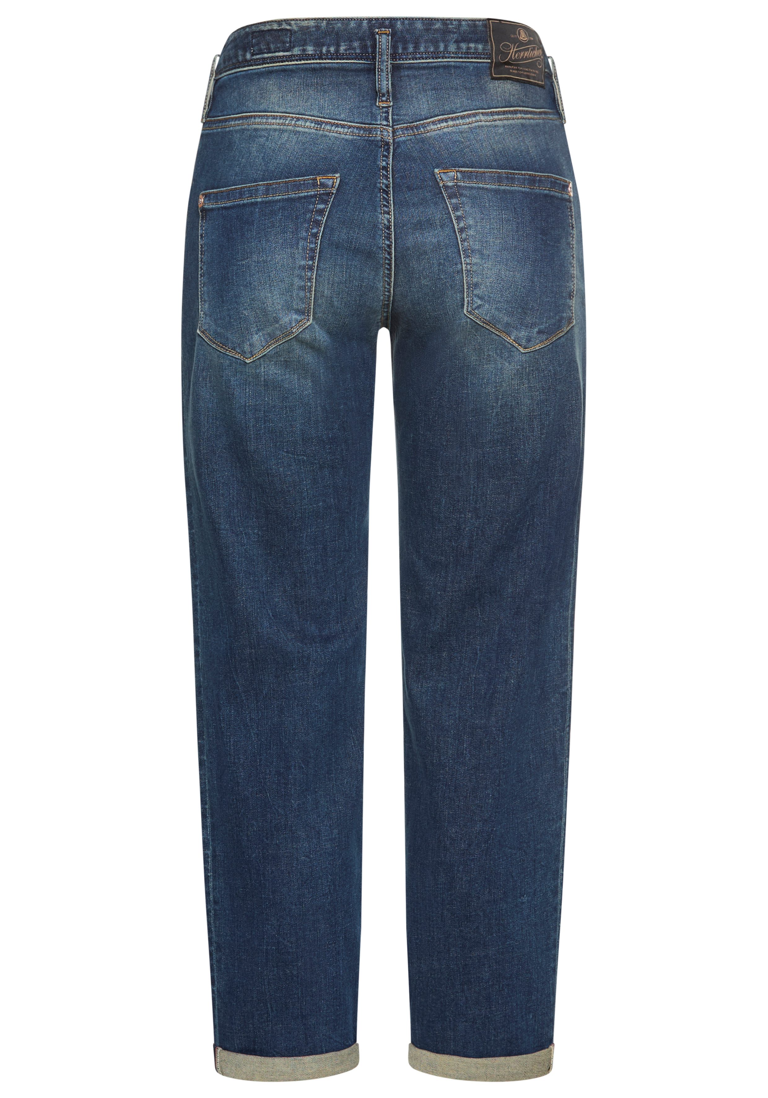 Herrlicher Boyfriendjeans Shyra Tap Organic Denim met half blinde knoopsluiting