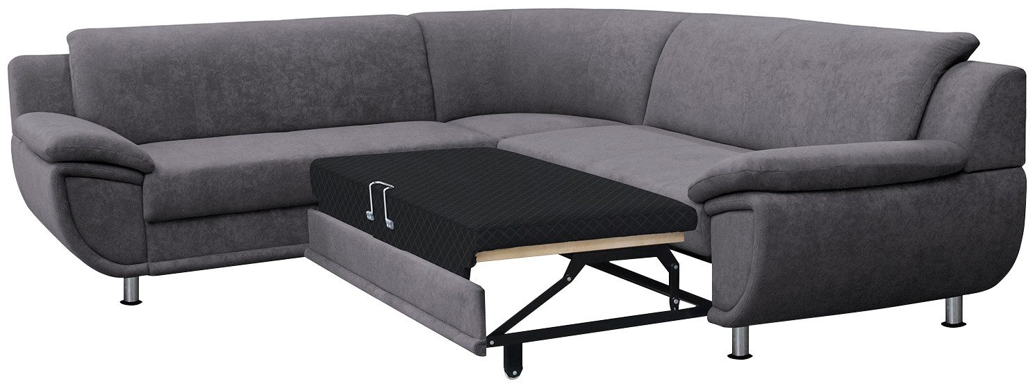 TRENDMANUFAKTUR Hoekbank Rondo optioneel met slaapfunctie, 267x247 cm (BxD), brede armleuningen