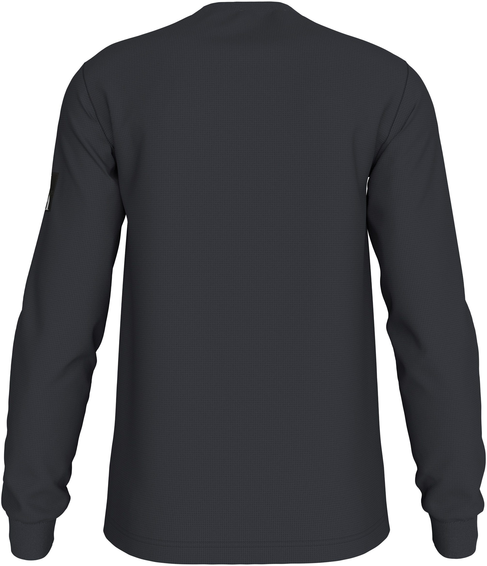 Calvin Klein Shirt met lange mouwen BADGE WAFFLE LS TEE
