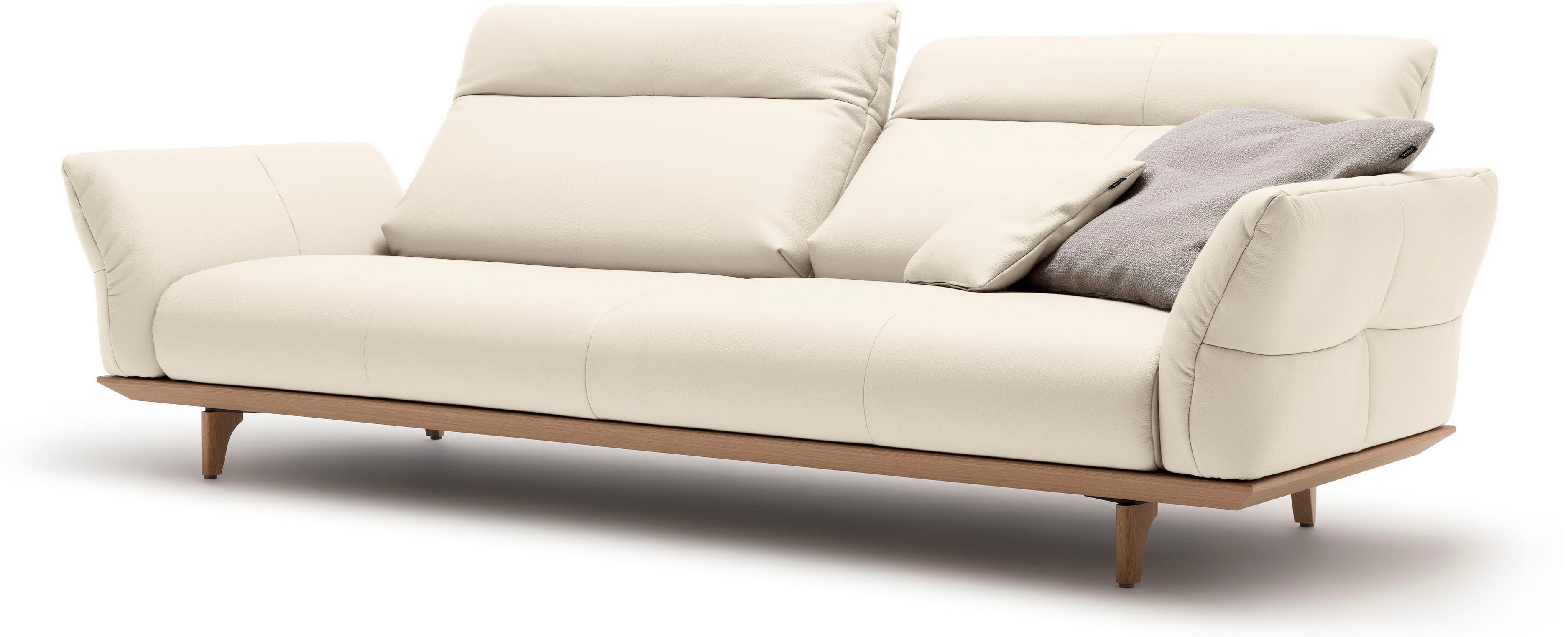 Creation BY ROLF BENZ 4-zitsbank Hs.460 Onderstel in eiken, poten in natuurlijk eiken, breedte 248 cm