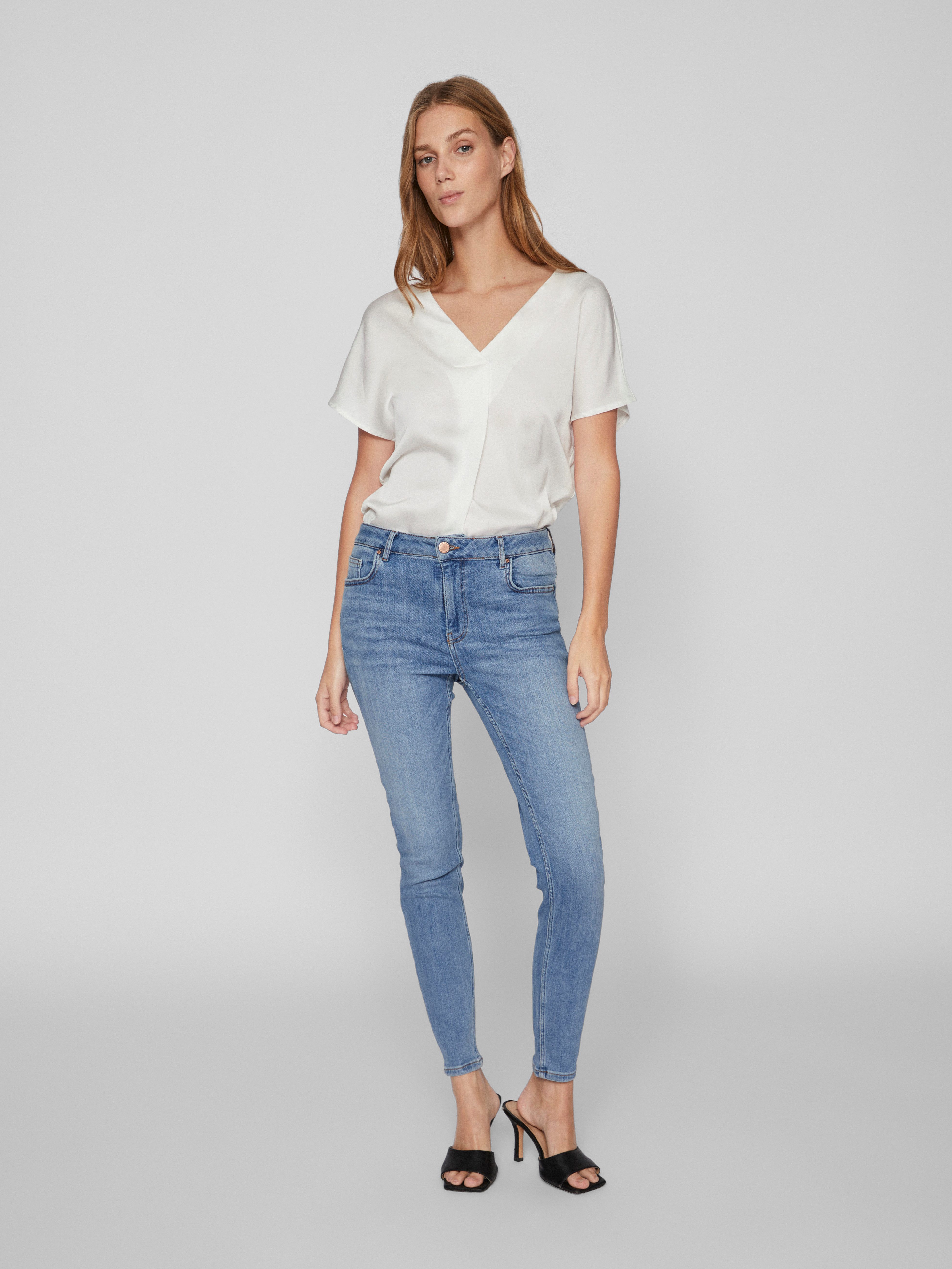 Vila Skinny fit jeans VISARAH WU05 RW SKINNY JEANS - NOOS