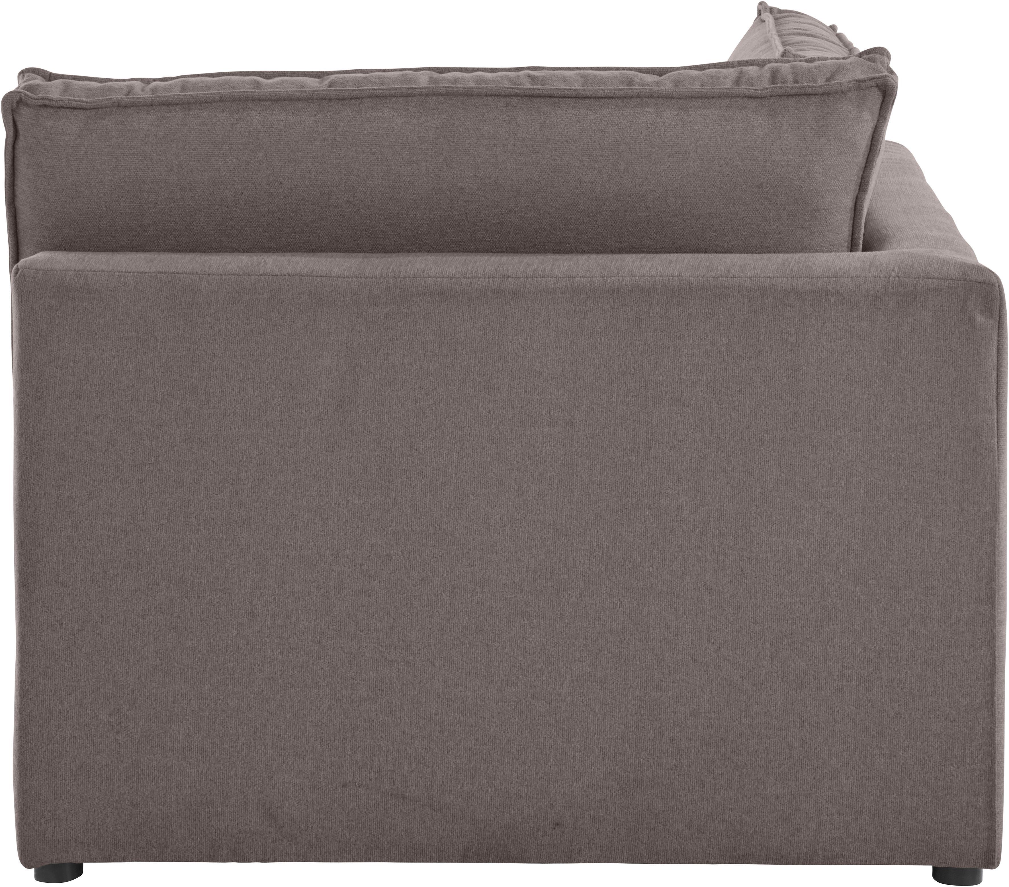 RAUM.ID Bank-hoekelement Florid Deel van een modulaire bank , stevig zitcomfort, ook in cord