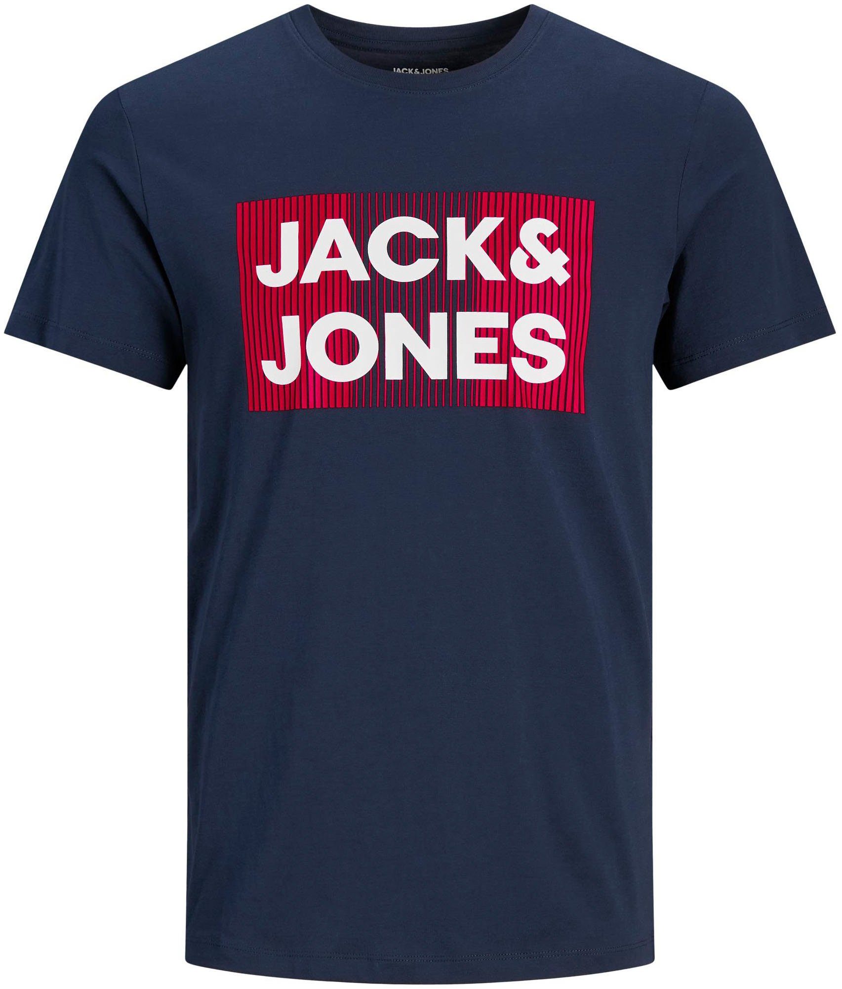 Jack & Jones T-shirt CORP LOGO TEE (3-delig, Set van 3)