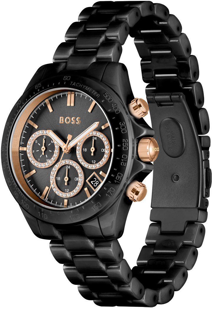Boss Multifunctioneel horloge NOVIA CERAMIC Quartz horloge, dameshorloge, herenhorloge armbanduhr, keramische band