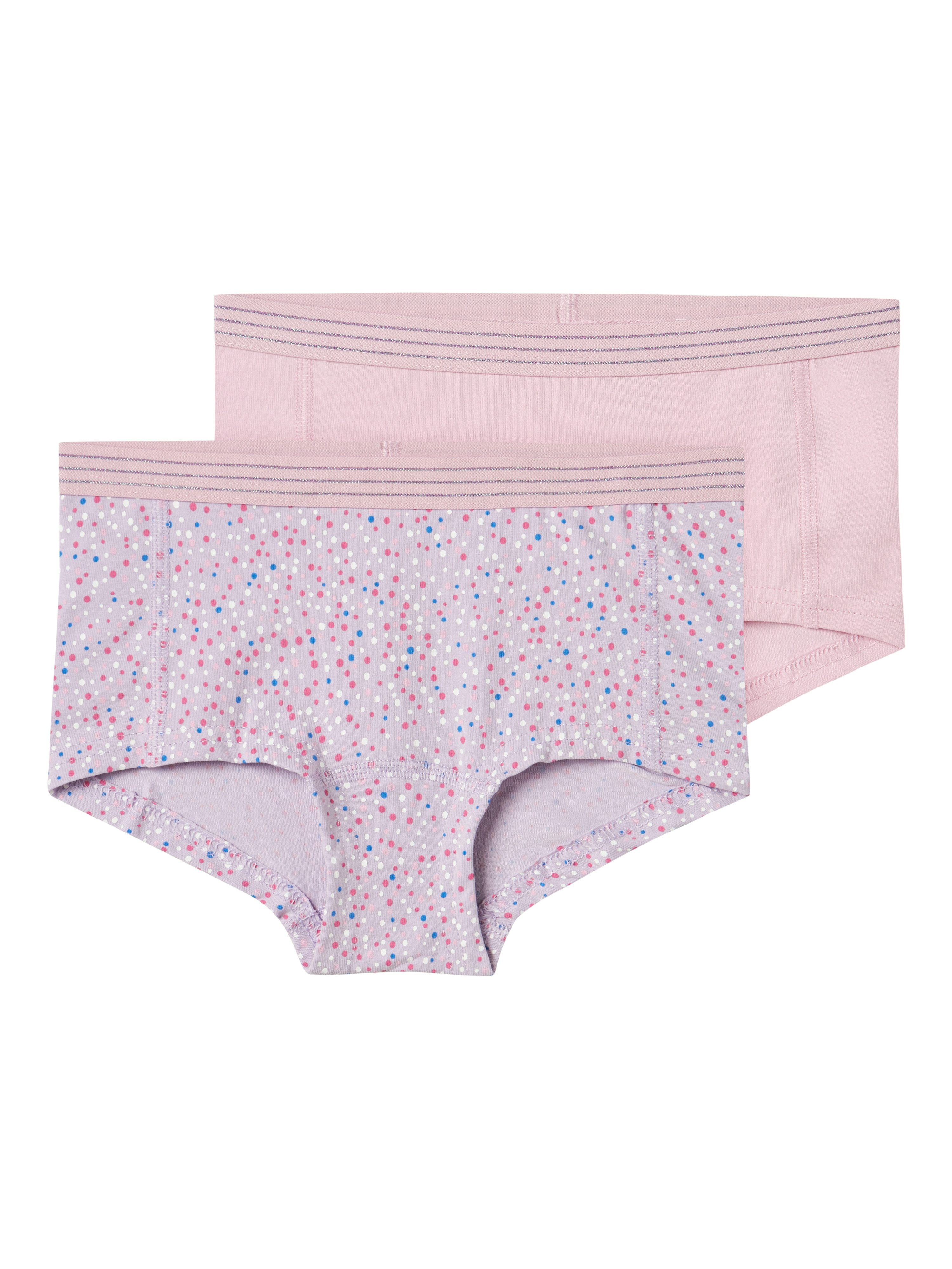 Name It Boxershort NKFHIPSTER 2P PASTEL LILAC DOT NOOS (set 2 stuks)