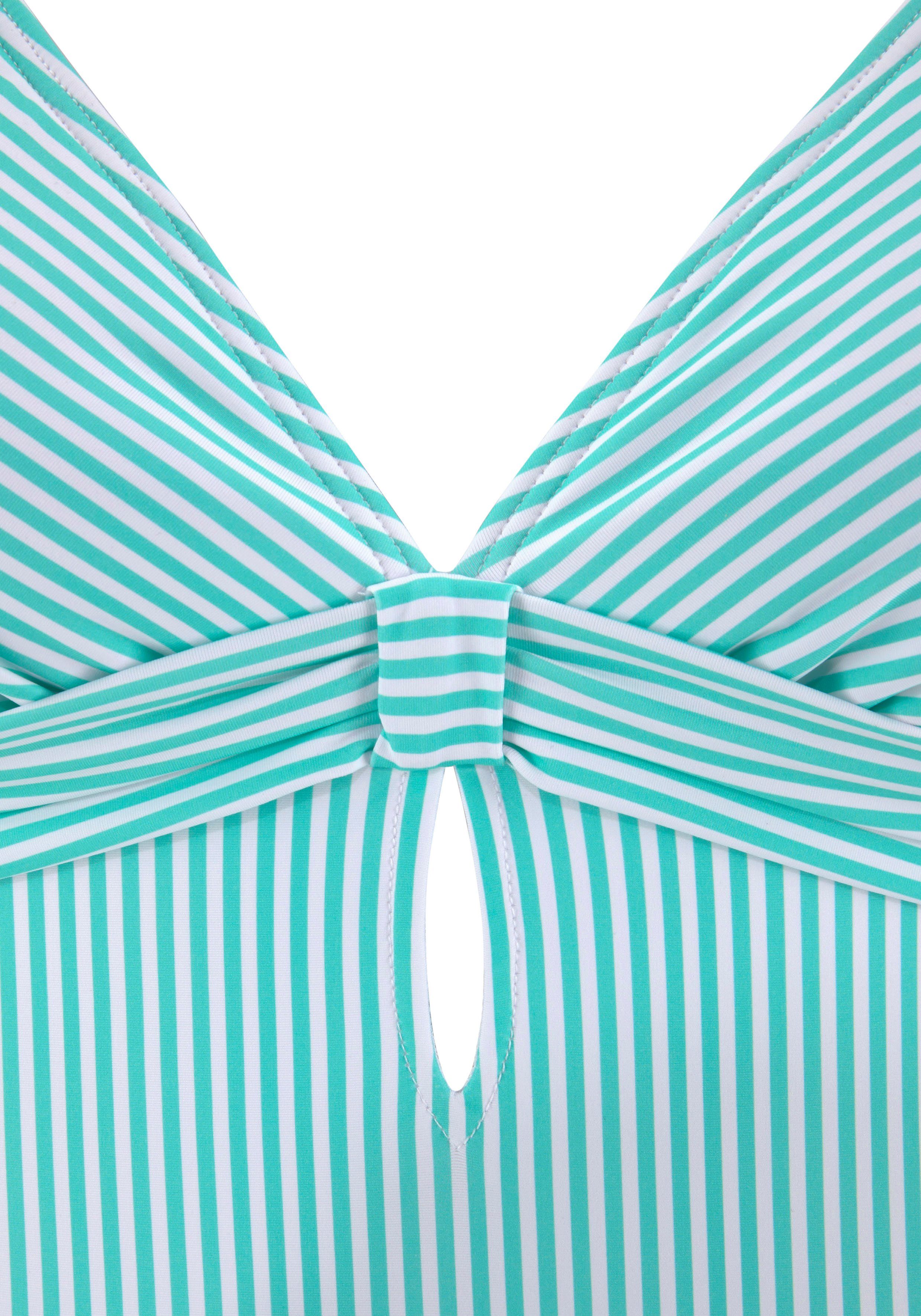 s.Oliver RED LABEL Beachwear Badpak met een v-hals en cut-out