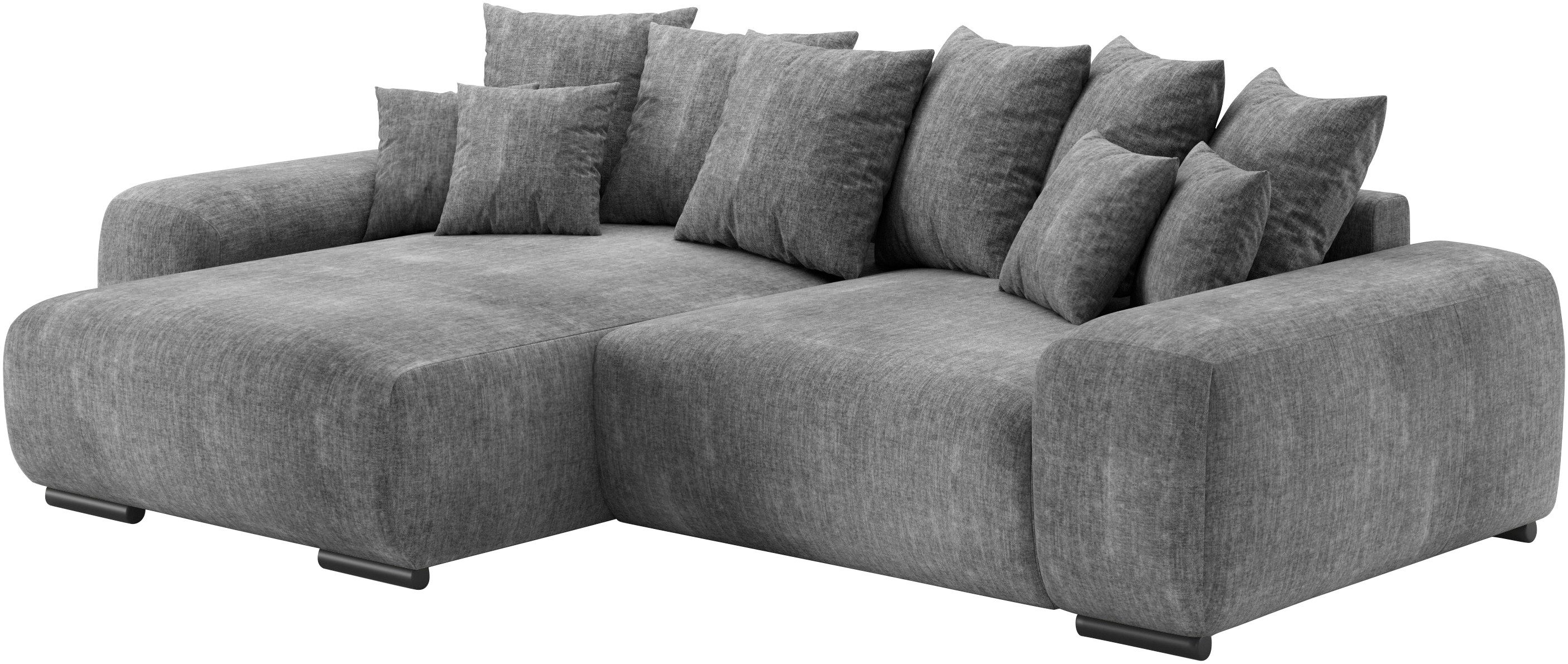 Mr. Couch Hoekbank Sundance II, L-vorm met duraspring-pocketveringkern belastbaar tot 140 kg grijs, hoekbanken, Breedte ligoppervlak: 0 cm, Lengte
