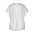 vivance blouse met korte mouwen wit