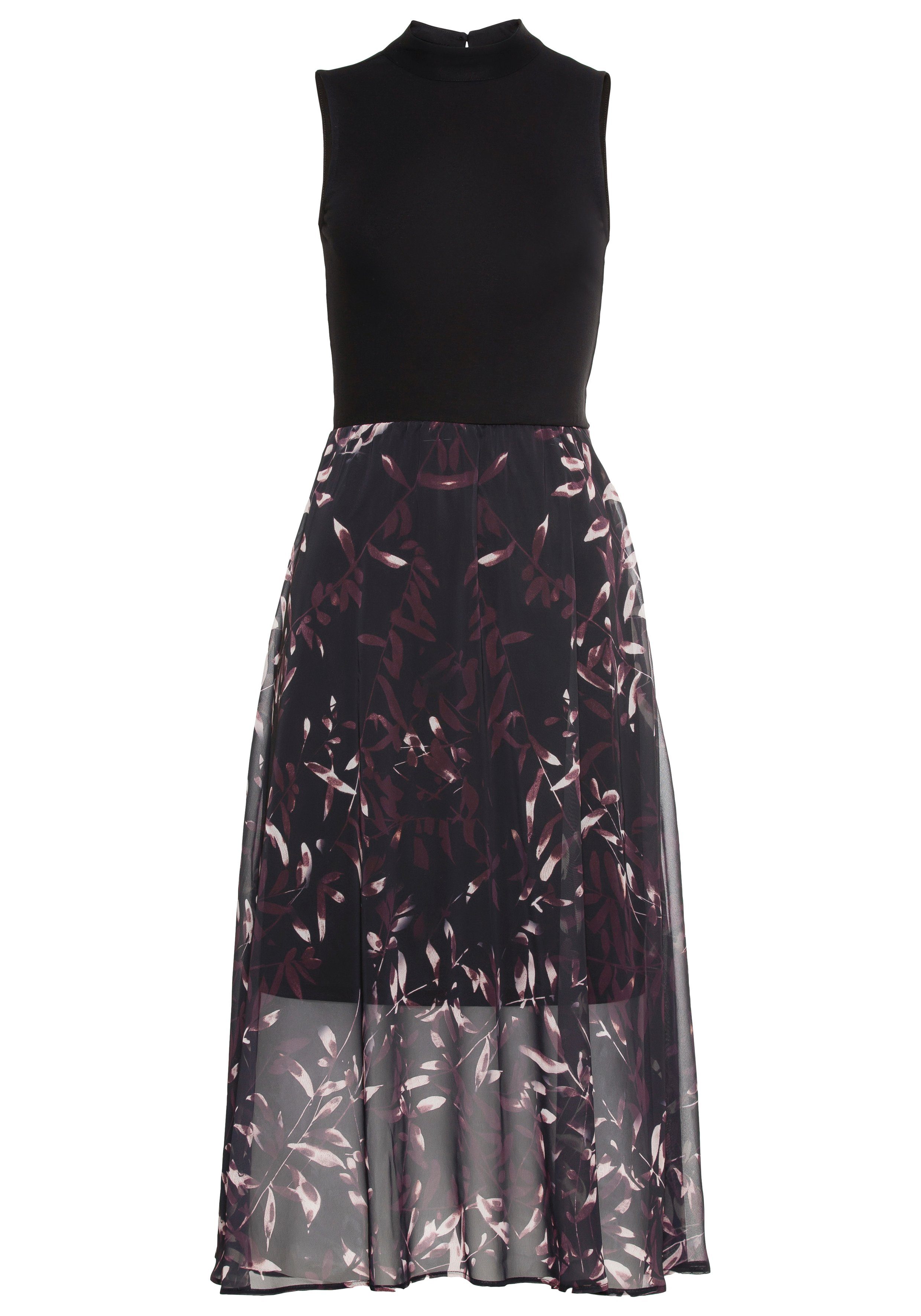 Laura Scott Chiffon jurk voor chique gelegenheden en casual vrijetijdlooks, kuitlang