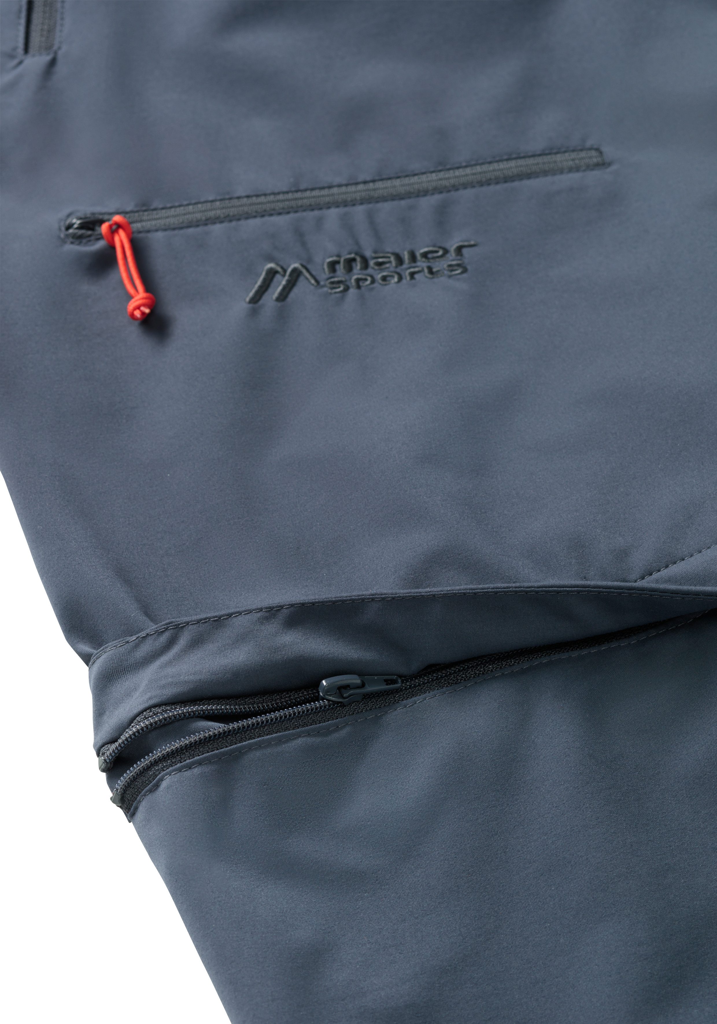 Maier Sports Outdoorbroek Nata Zip Loop Dames wandelbroek, zip-off functionele broek, 3 zakken, regular fit