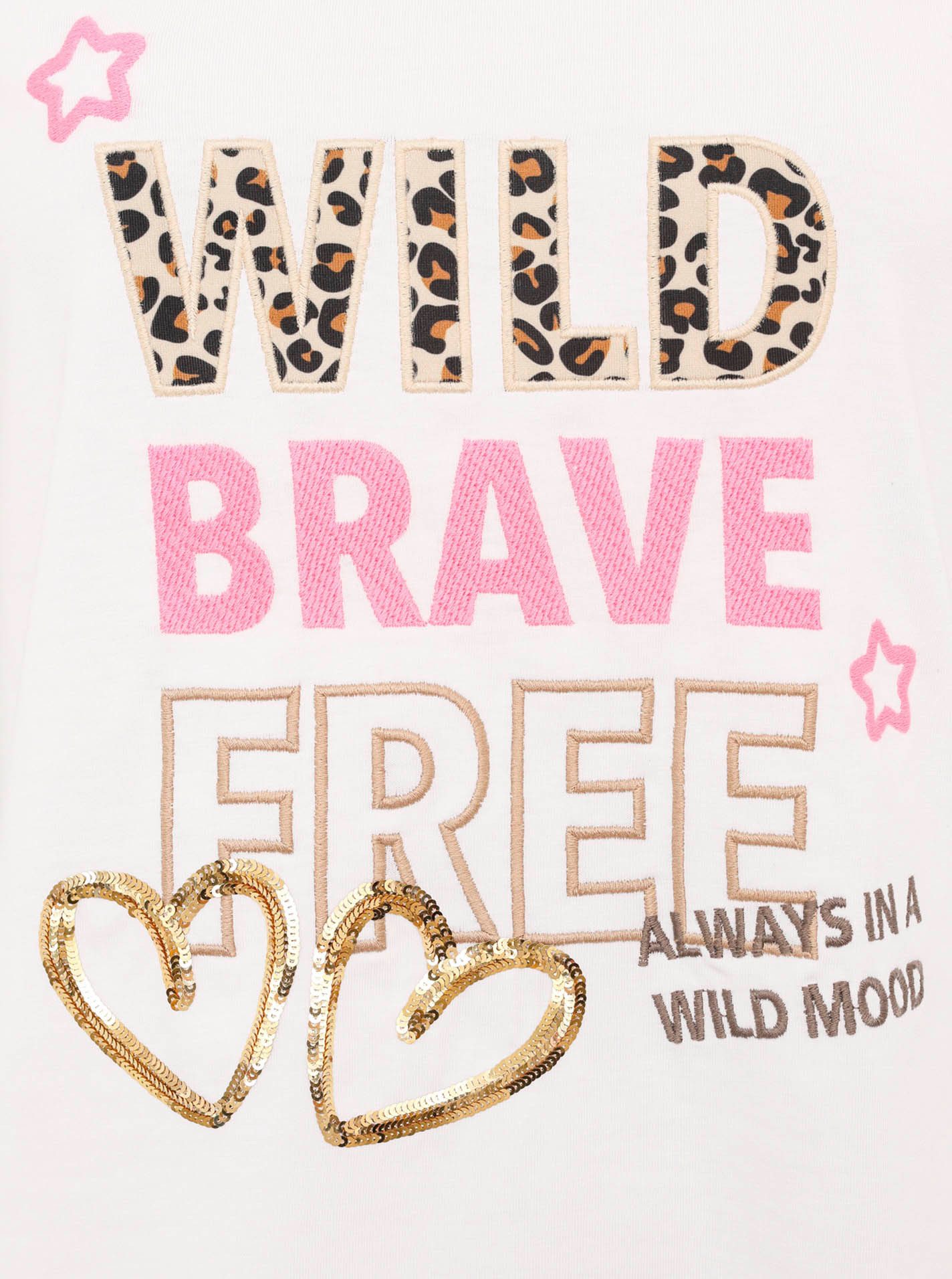 Zwillingsherz T-shirt Wild Brave Free