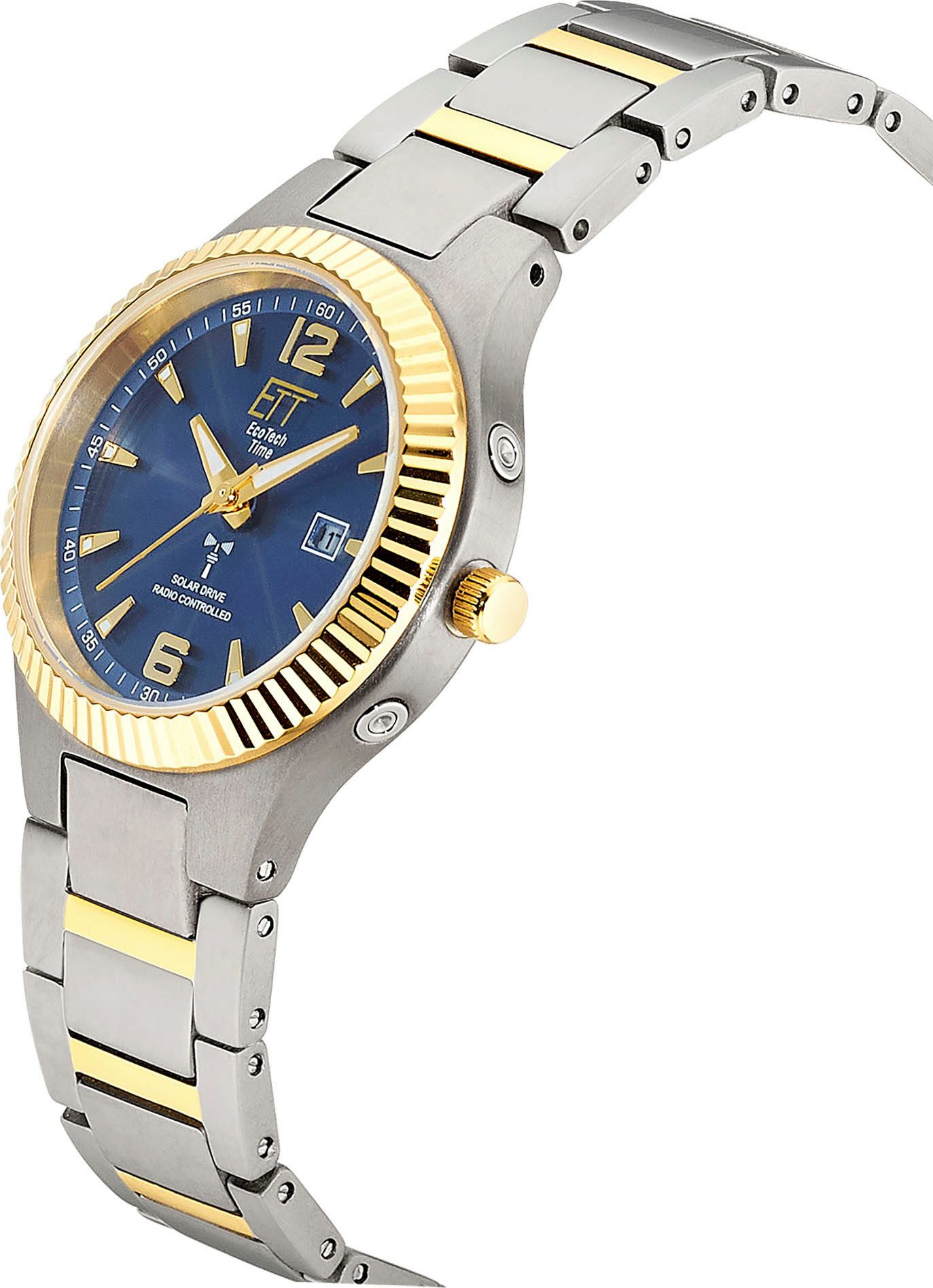ETT Radiografisch horloge Everest Lady Horloge, solar, dameshorloge, analoog, automatische kalender, dag
