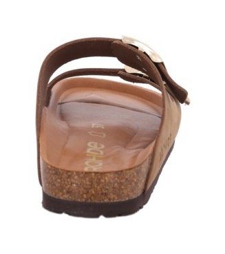 Rohde Slippers Alba , sleehak, zomerschoenen, pantoffels met twee gespsluitingen